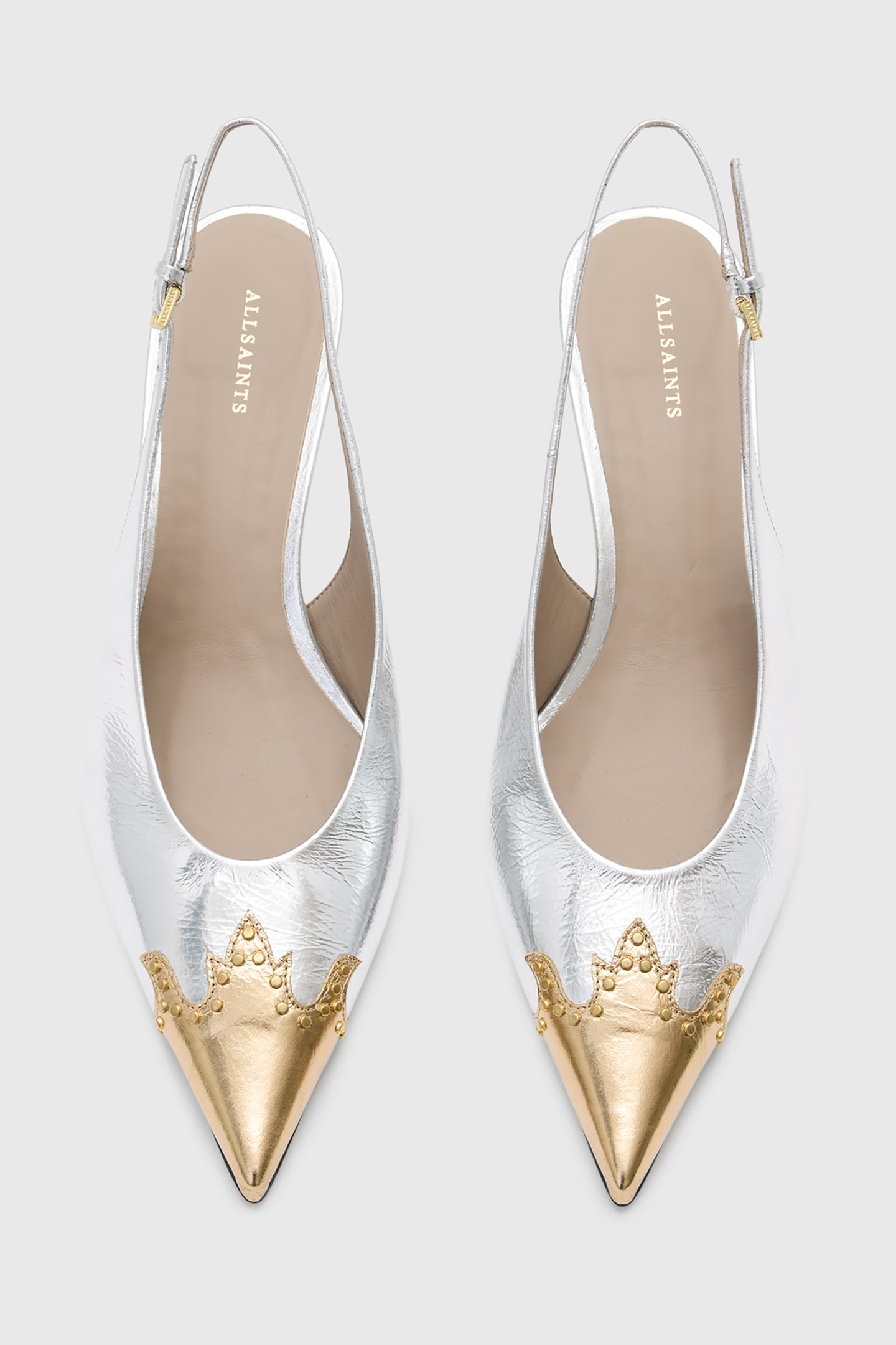 DENVER SLINGBACK SILVER/GOLD 4