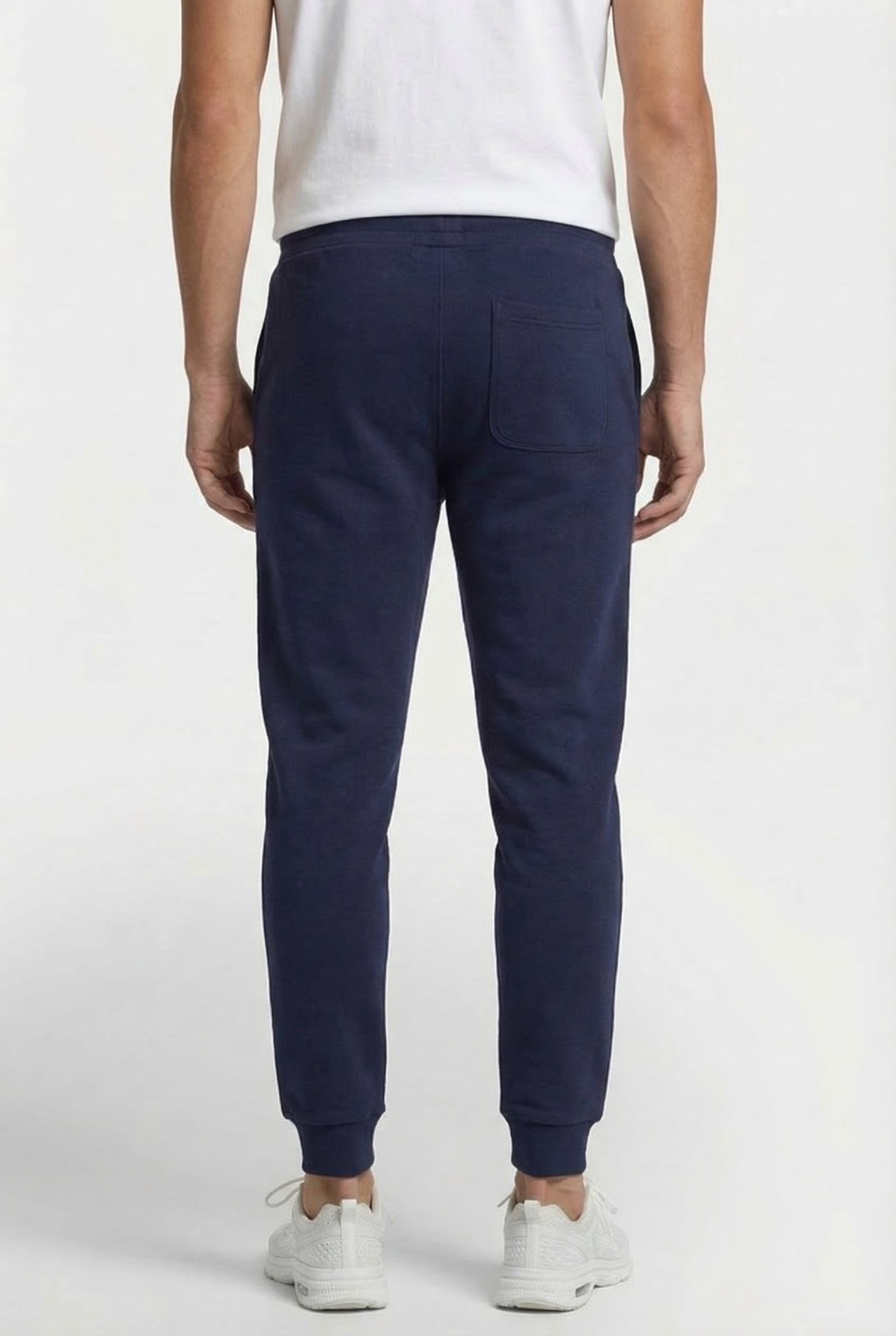 SKINNY FIT COTTON JOGGERS NAVY 2