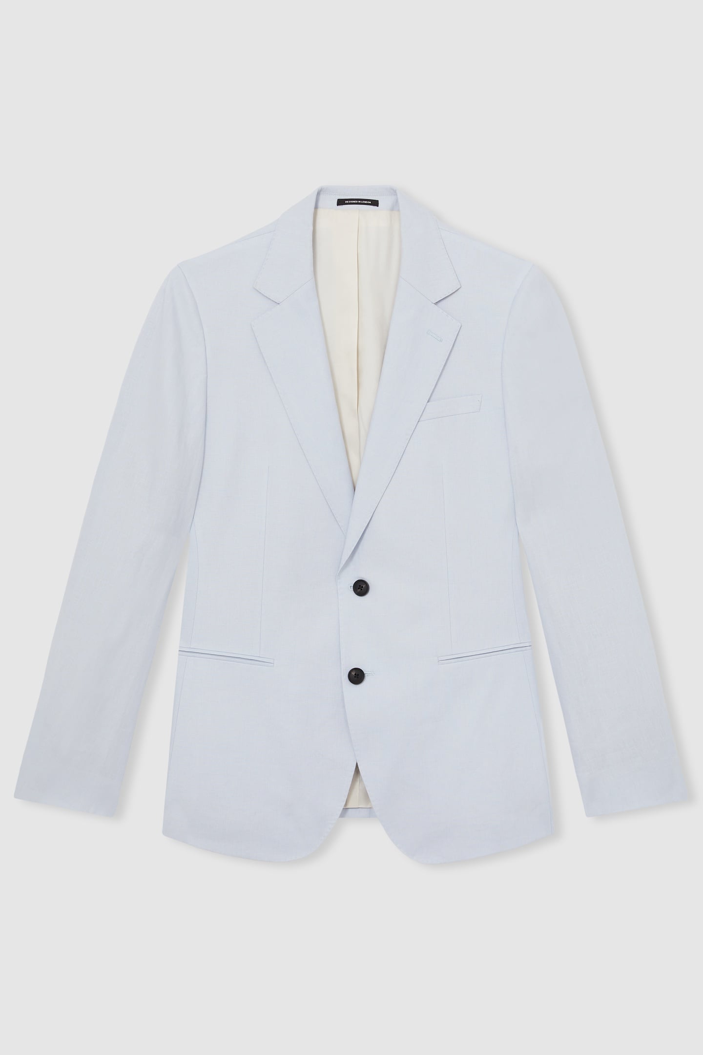 SB 2B NOTCH LINEN BLAZER SOFT BLUE 4