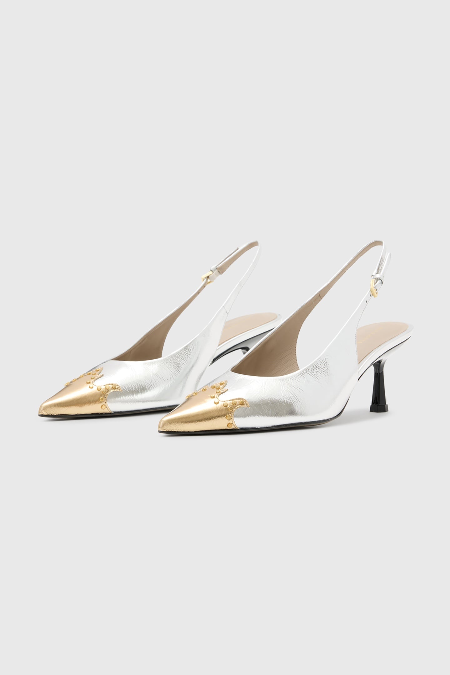 DENVER SLINGBACK SILVER/GOLD 2