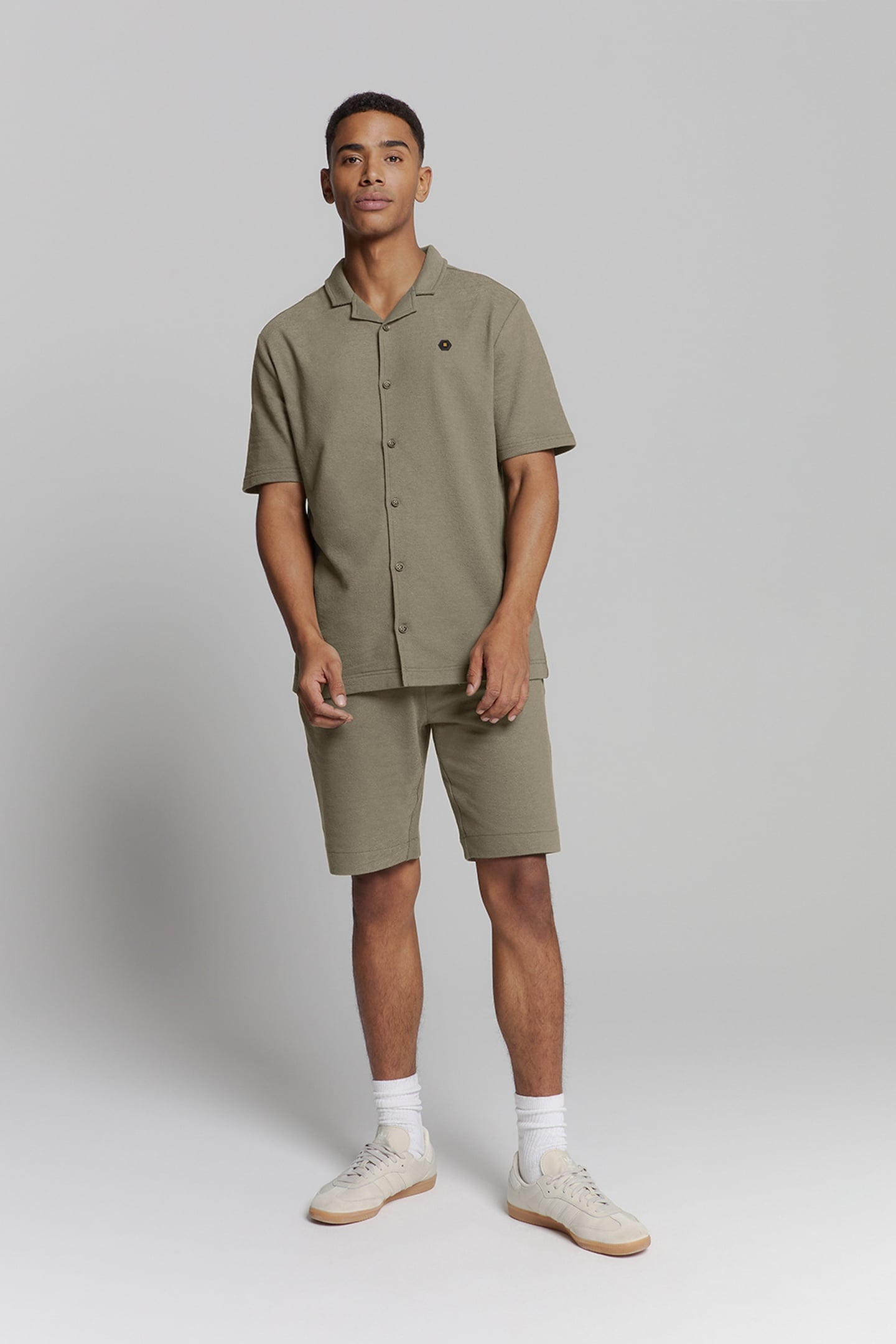 SHORT JERSEY SOLID TERRY DARK MOSS 4