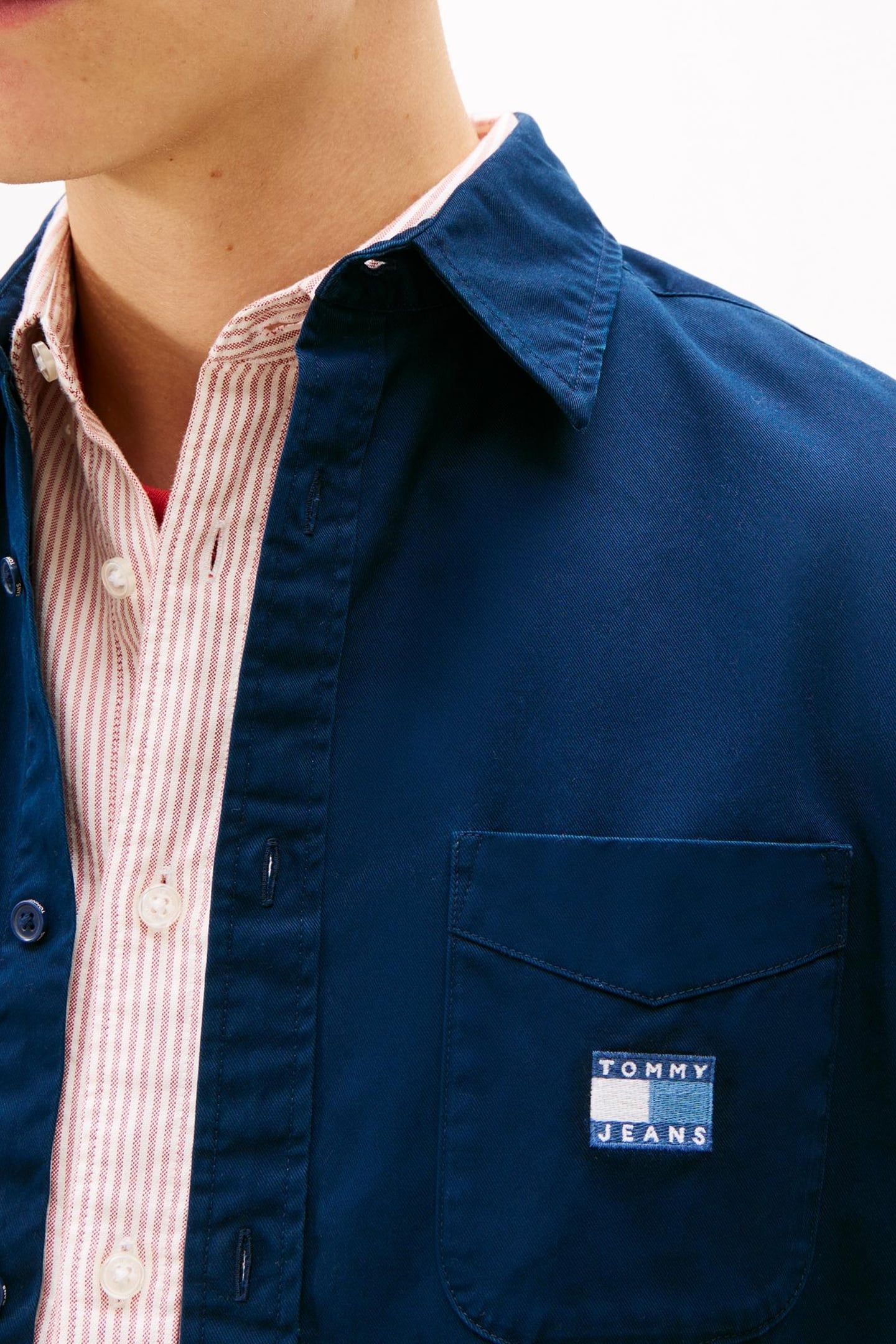 REGULAR WASHED TWILL SHIRT DARK NIGHT NAVY 3