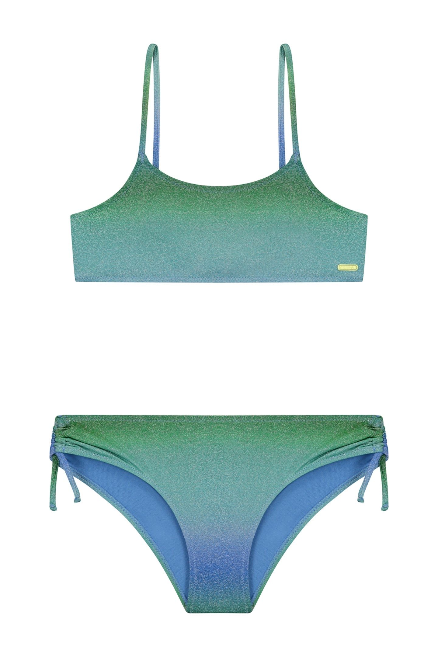 GIRLS LIV BIKINI SET OMBRE GLITTER GREEN OMBRE GLITTER 1