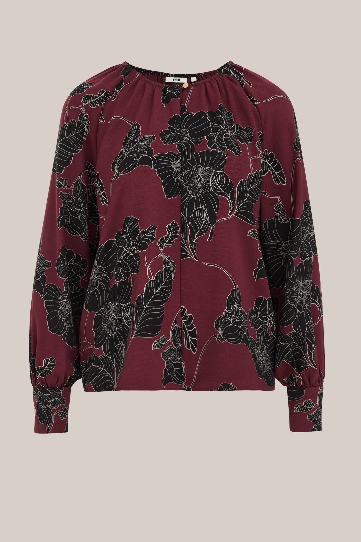 BLOUSE BURGUNDY RED 4
