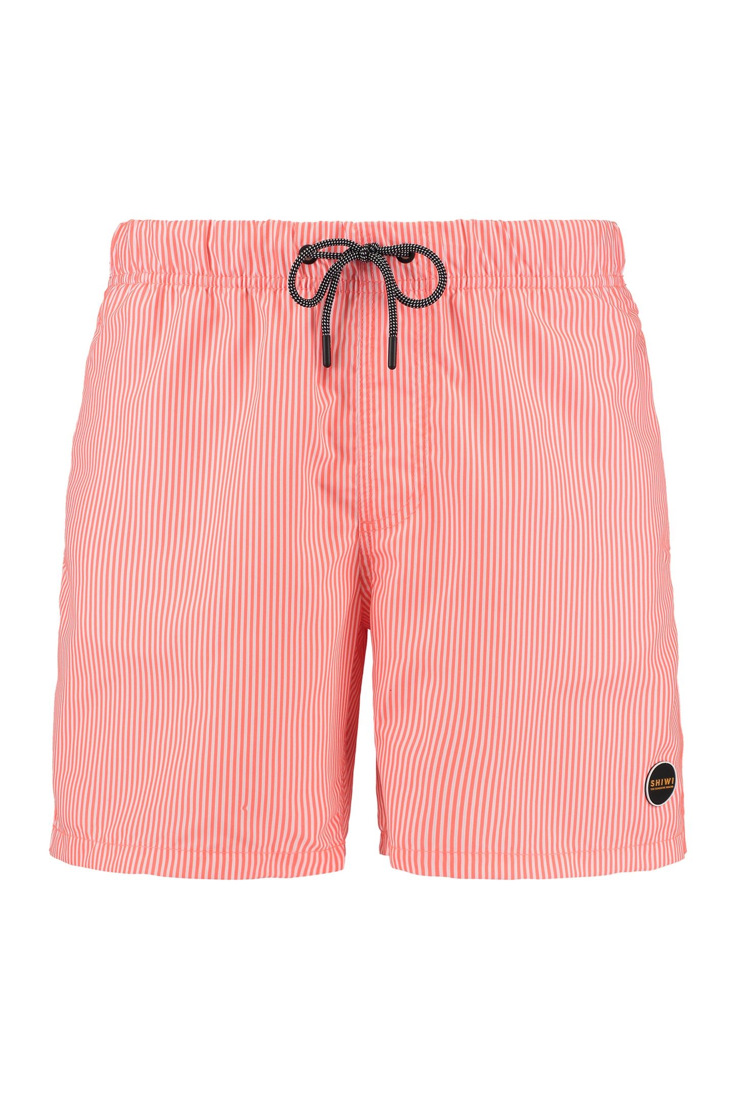 SWIM SHORTS SKINNY STRIPE NEON ORANGE 5