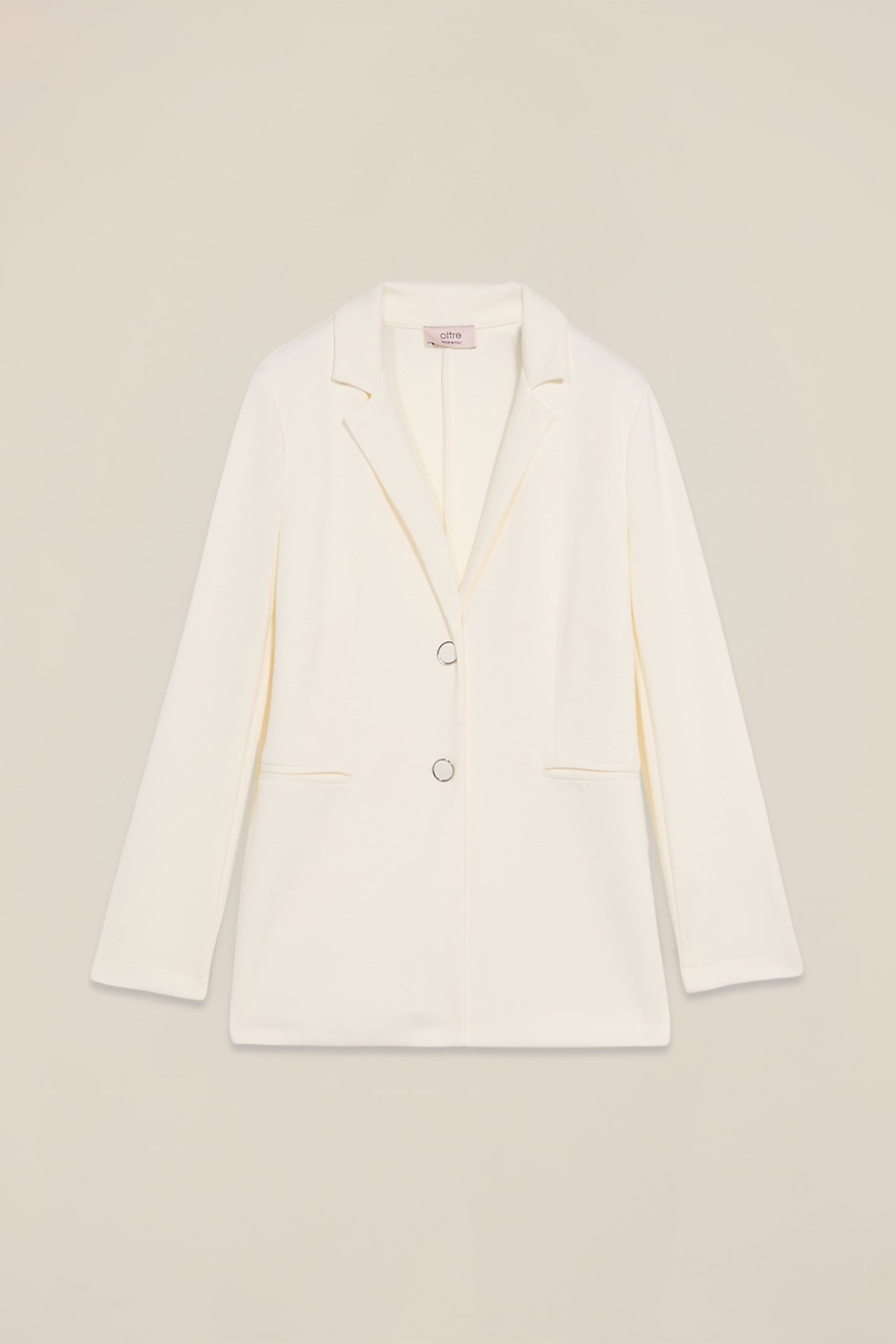 SOFT TOUCH SWEATSHIRT BLAZER WHITE 4