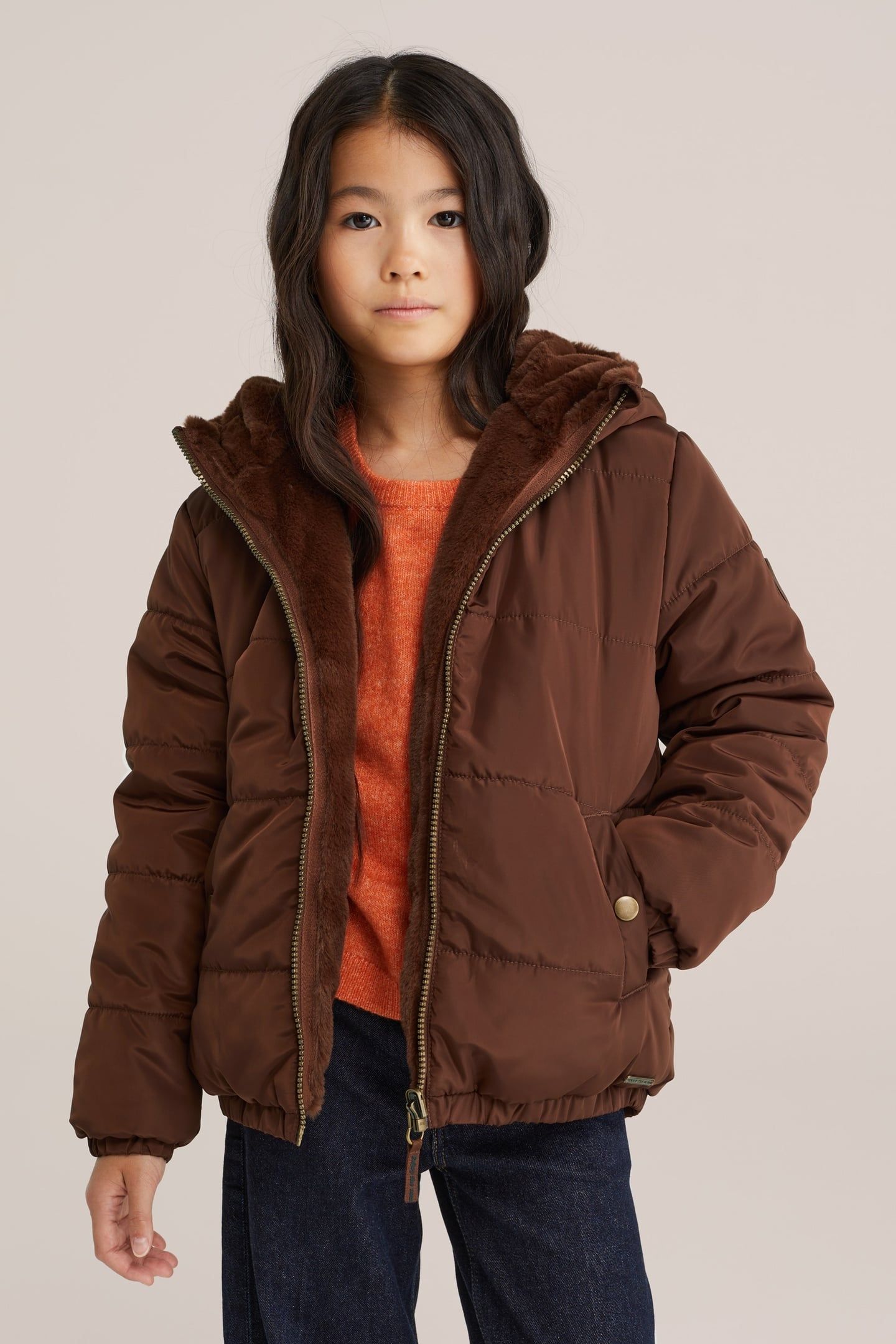 JACKET REVERSIBLE BOMBER DARK BROWN 1