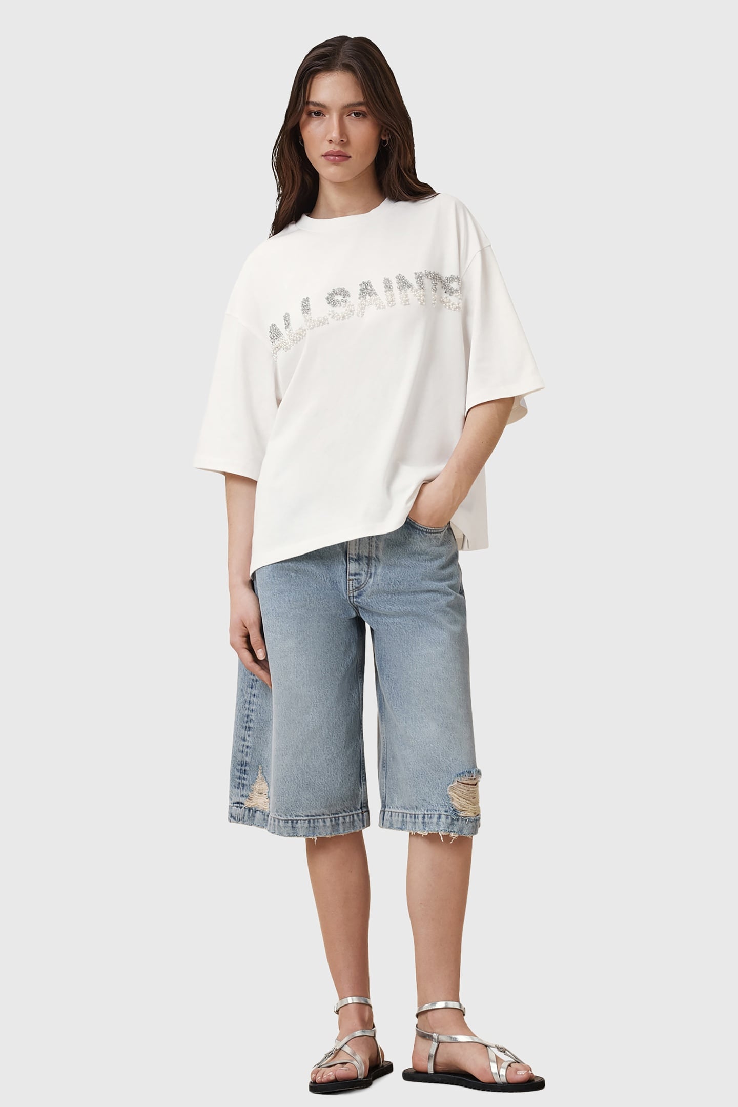 AMELIE PEARL TEE OPTIC WHITE 3