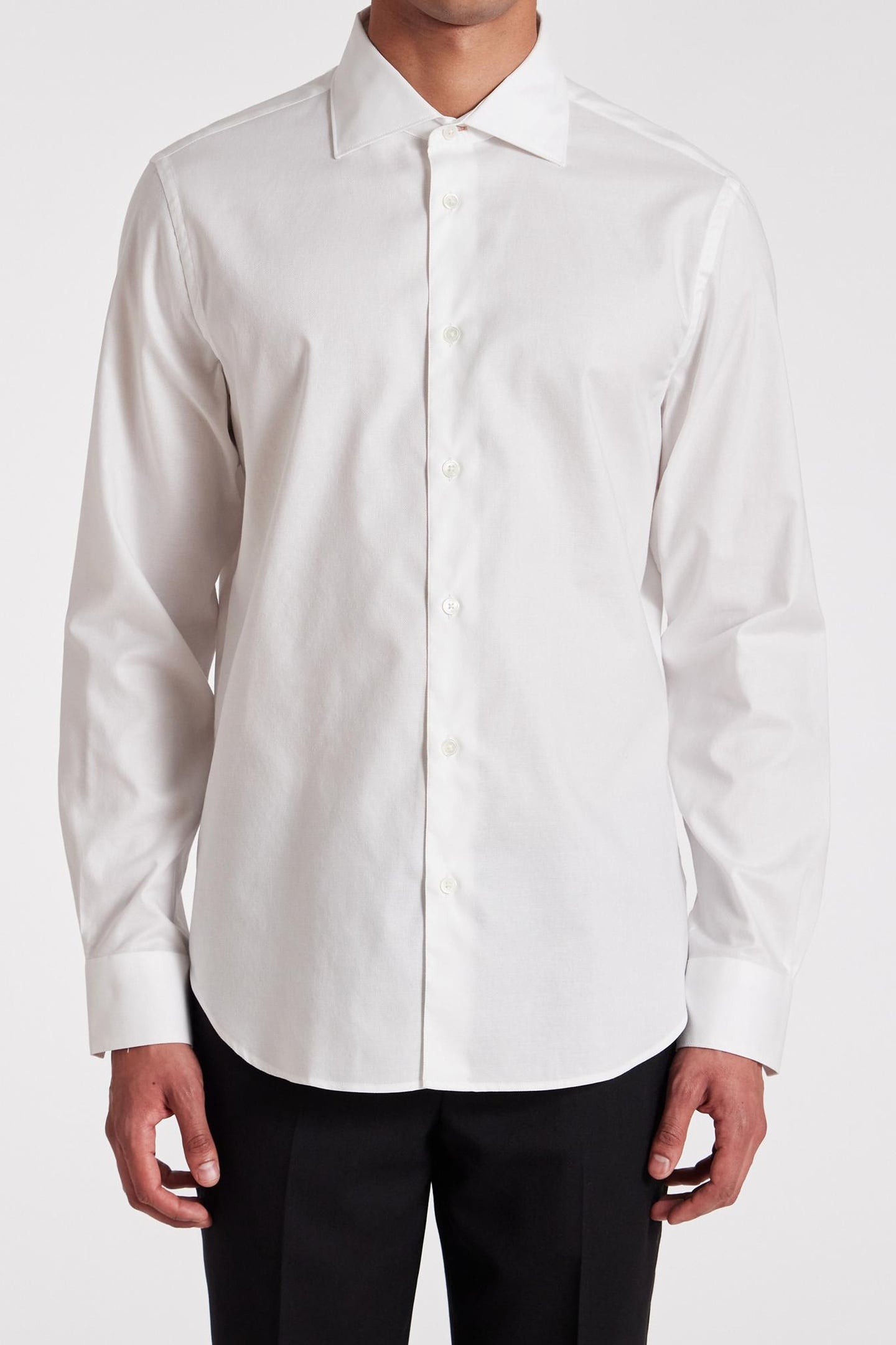 S/C SLIM FIT SHIRT WHITE 1