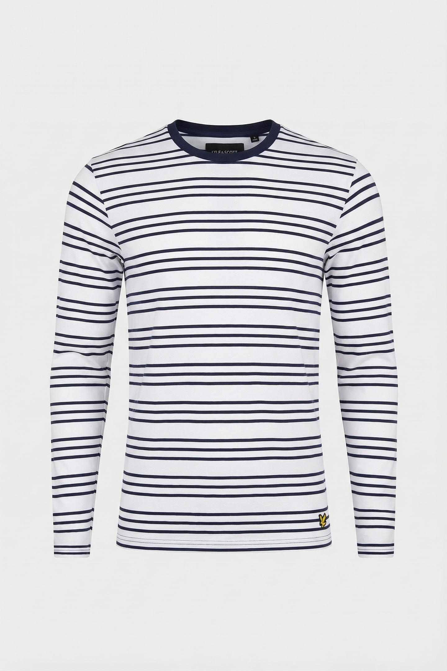 2 PACK STRIPED LONG SLEEVE T-SHIRT WHITE STRIPE/NAVY 6