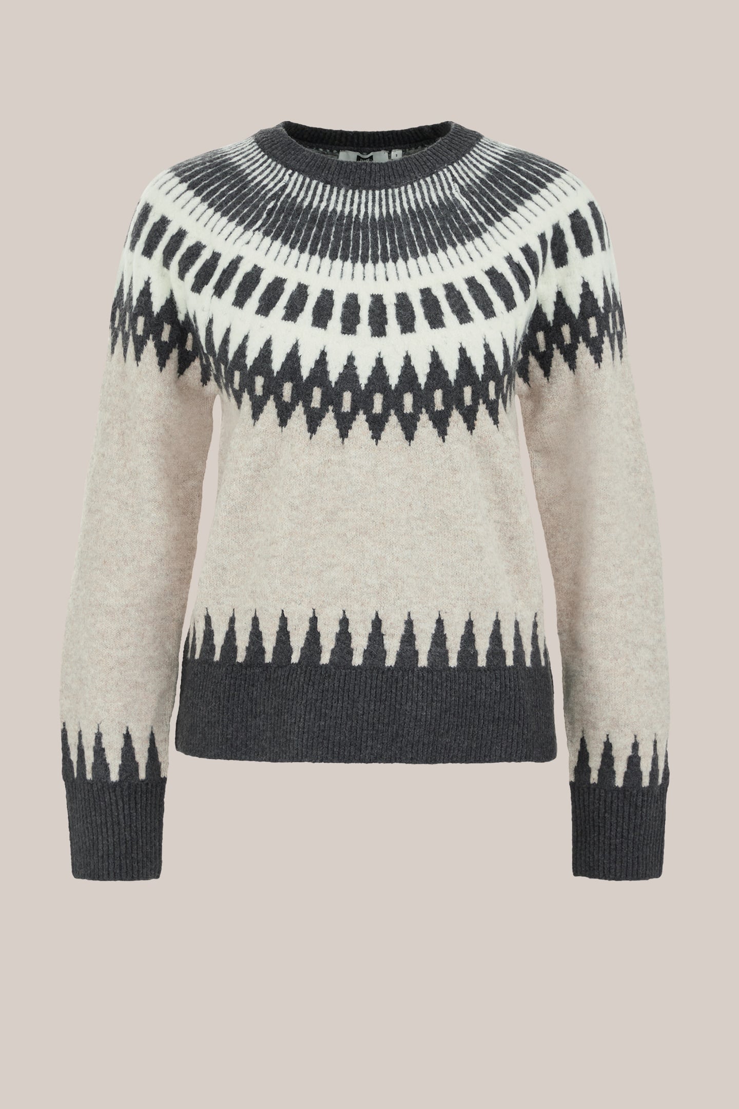 KNITTED PULLOVER GREIGE 4