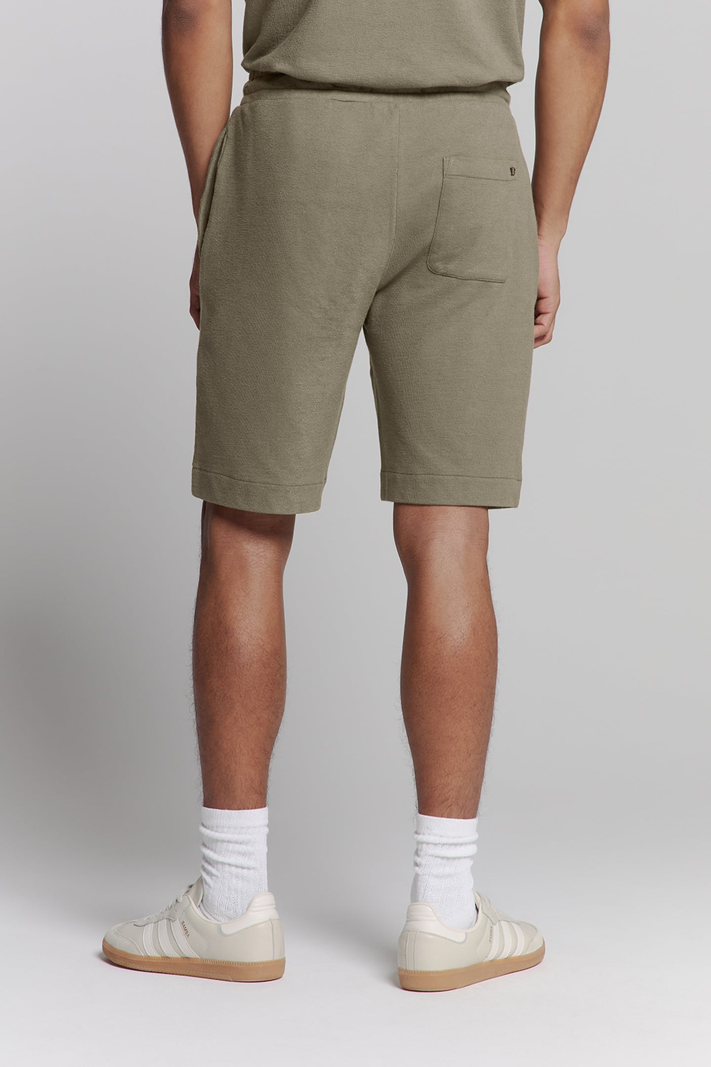 SHORT JERSEY SOLID TERRY DARK MOSS 2