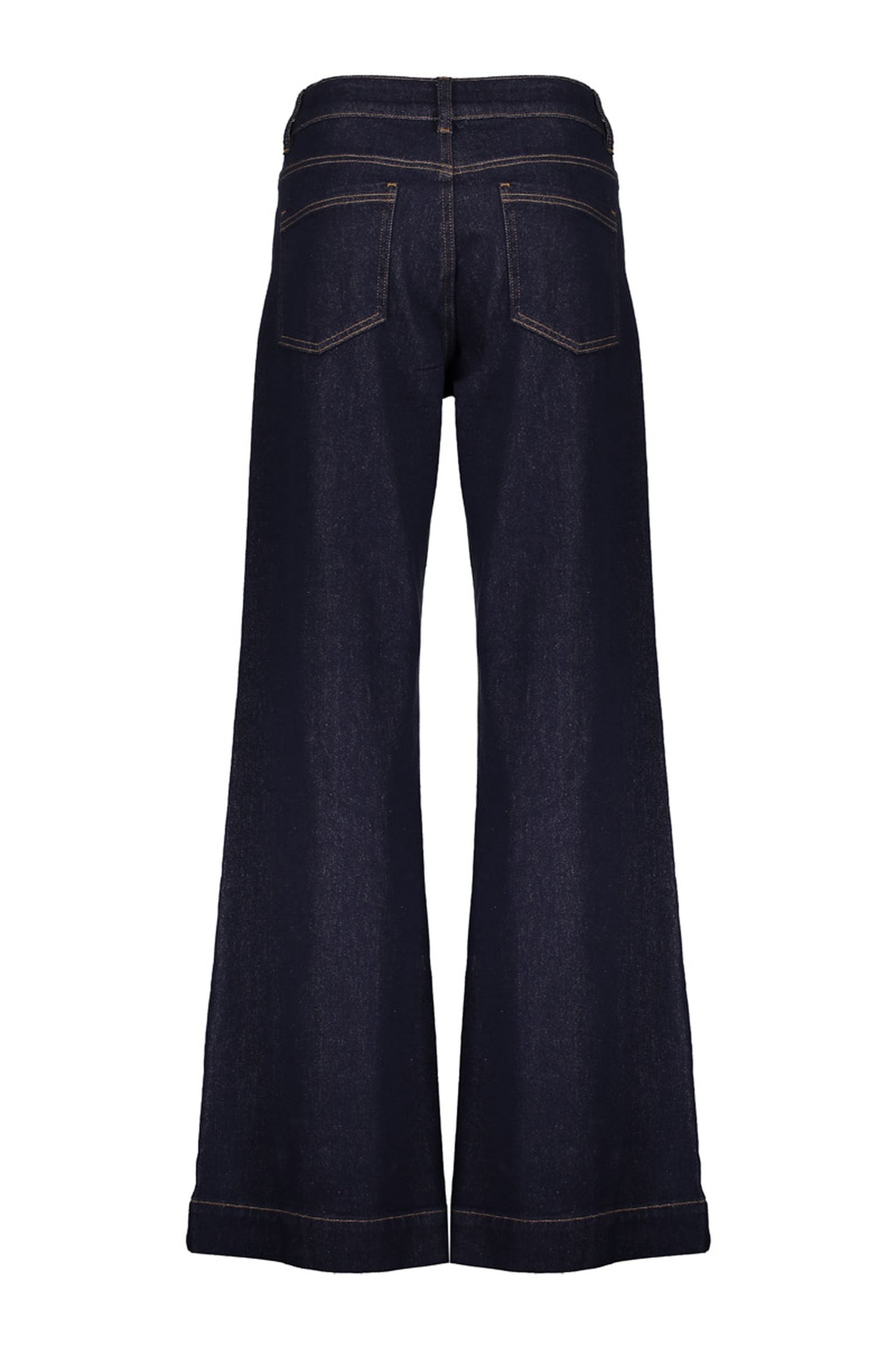 JEANS FLAIR DARK BLUE DENIM STONEWASH 2