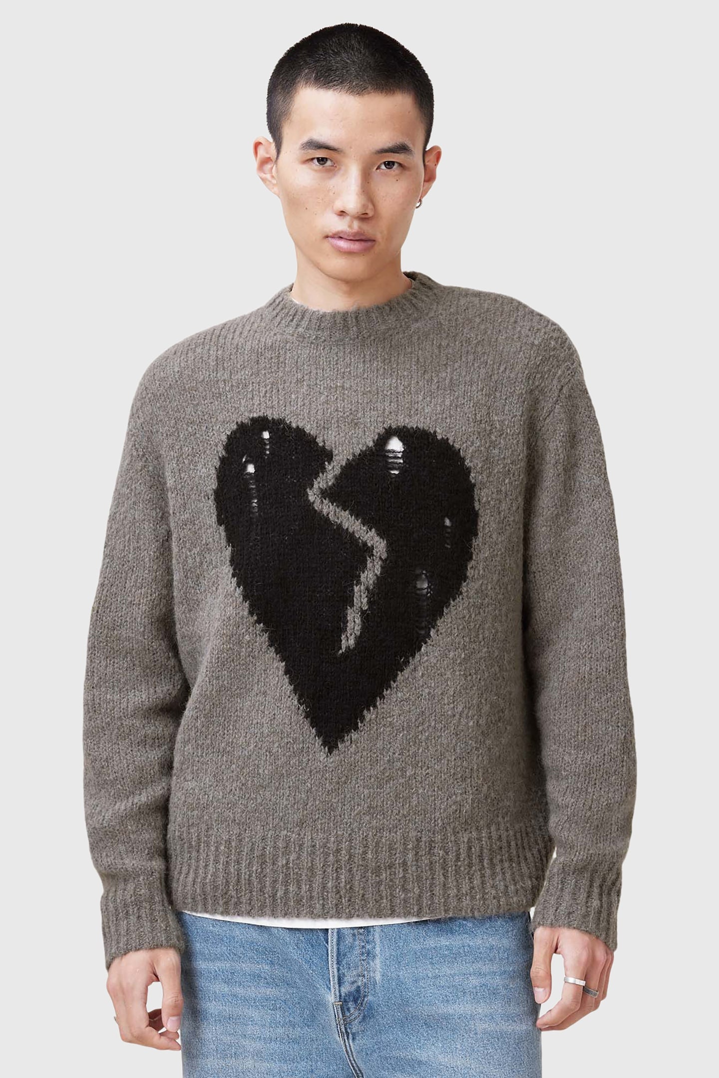 LUVHEART CREW GUNMETAL GREY 1