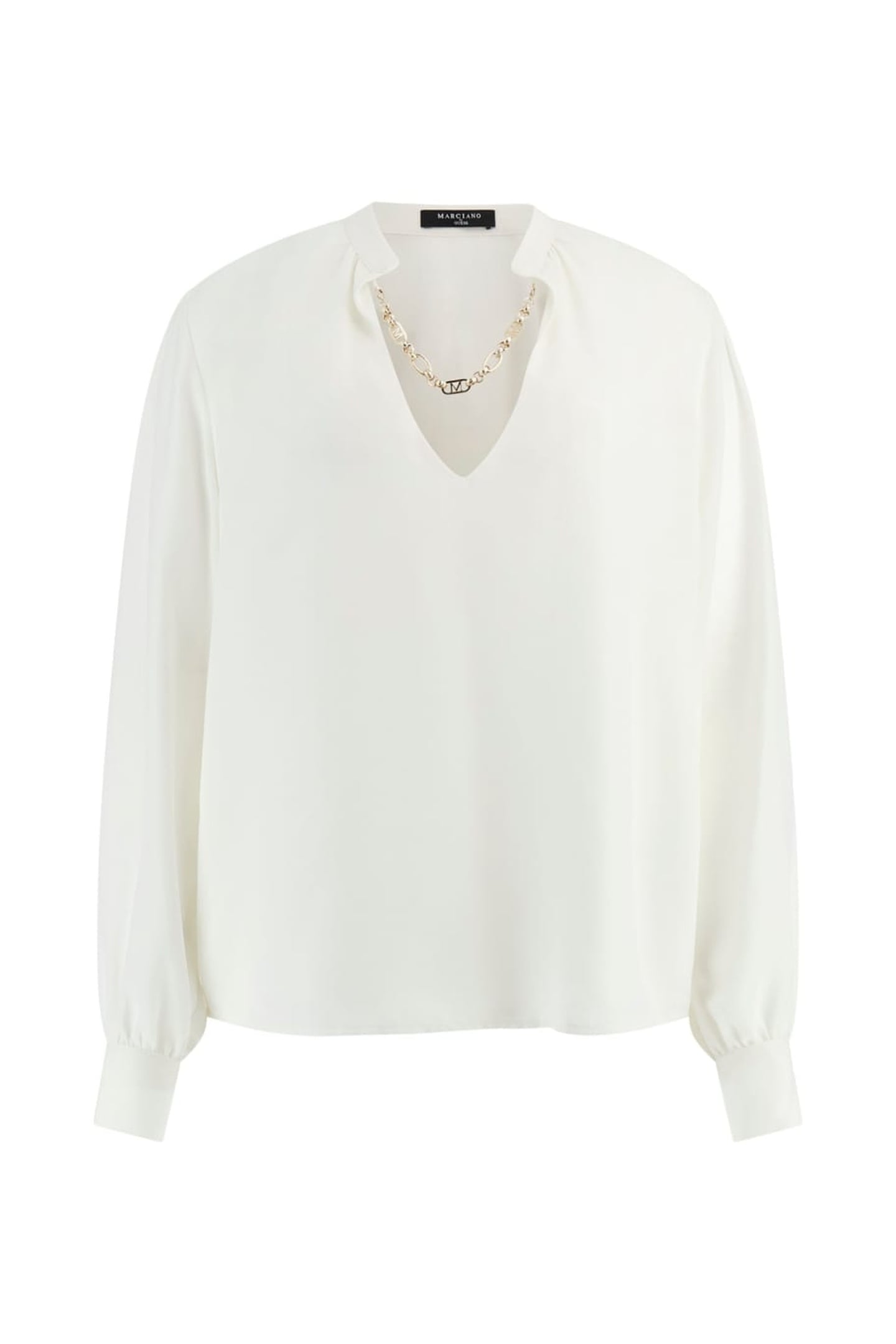 MARCIANO BY GUESS GRETA LS TOP W/ CHAIN MACADAMIA 5