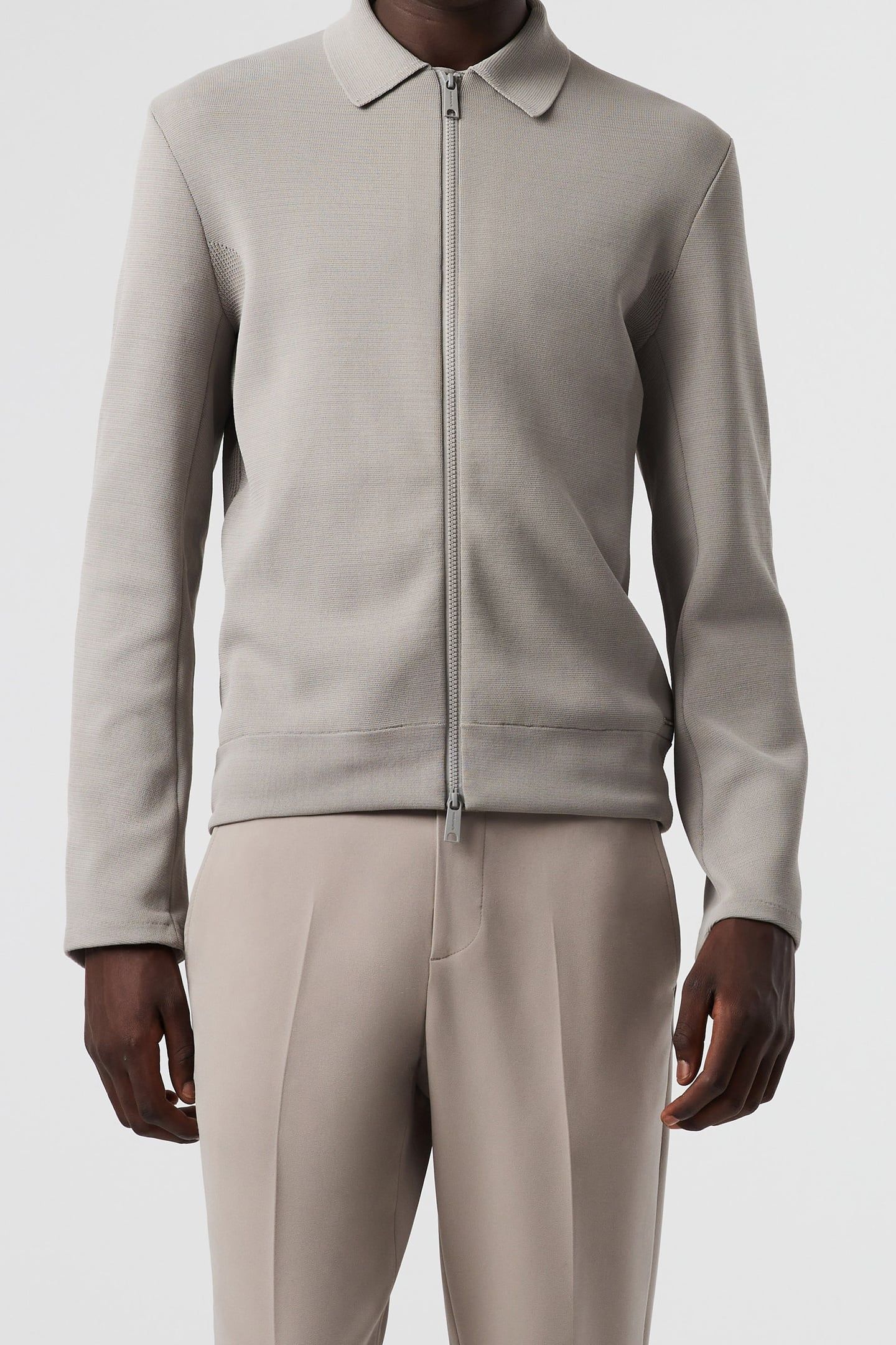 FANOA V1.Y8.01 FLAT-KNIT-JACKET MUD 1