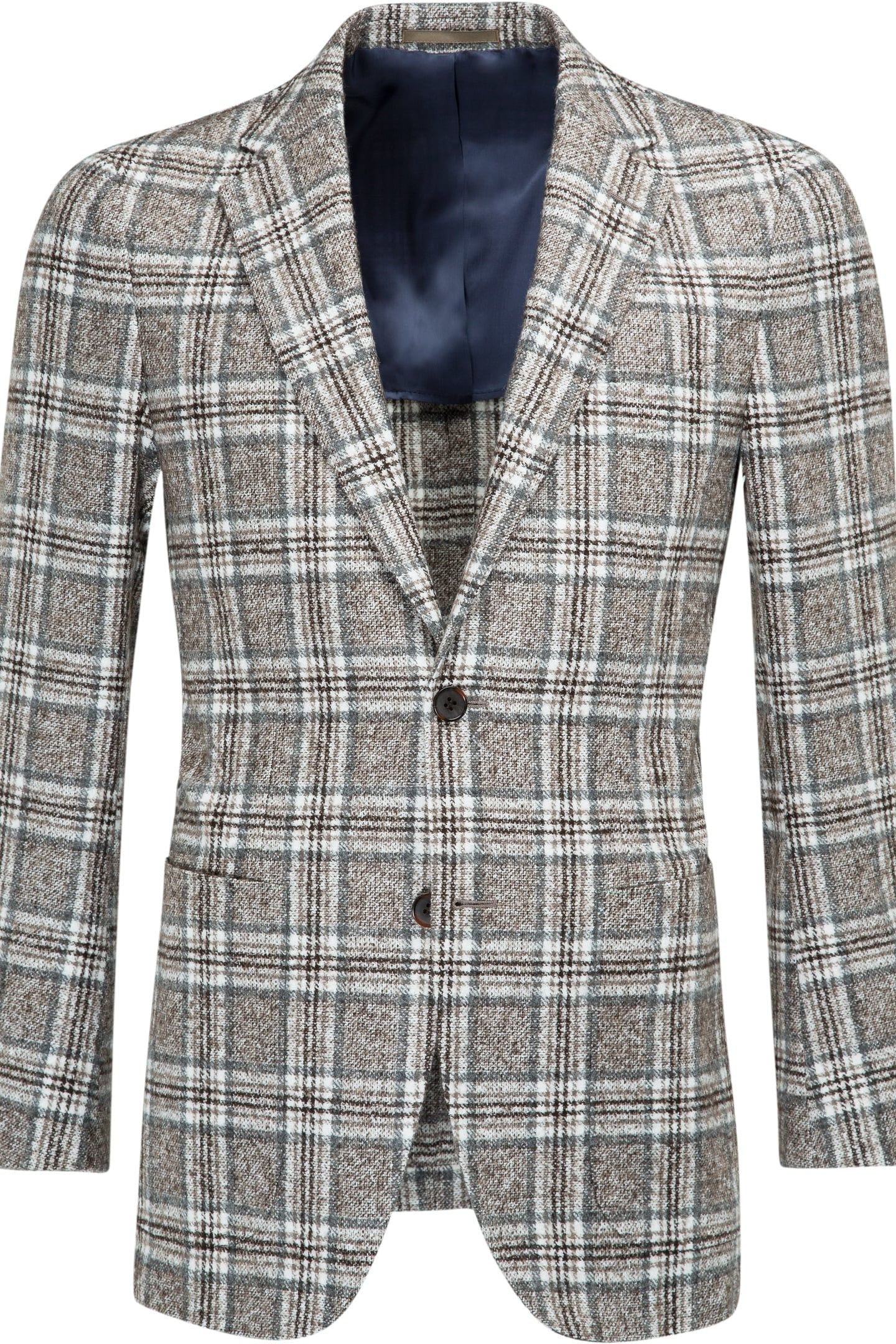 JACKET-BROWN-CHECK BROWN 2