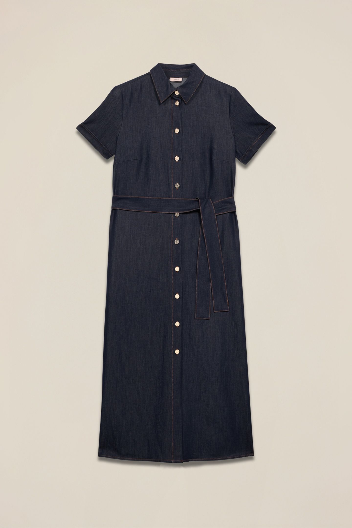 LONG DENIM-EFFECT SHIRTDRESS BLUE 3