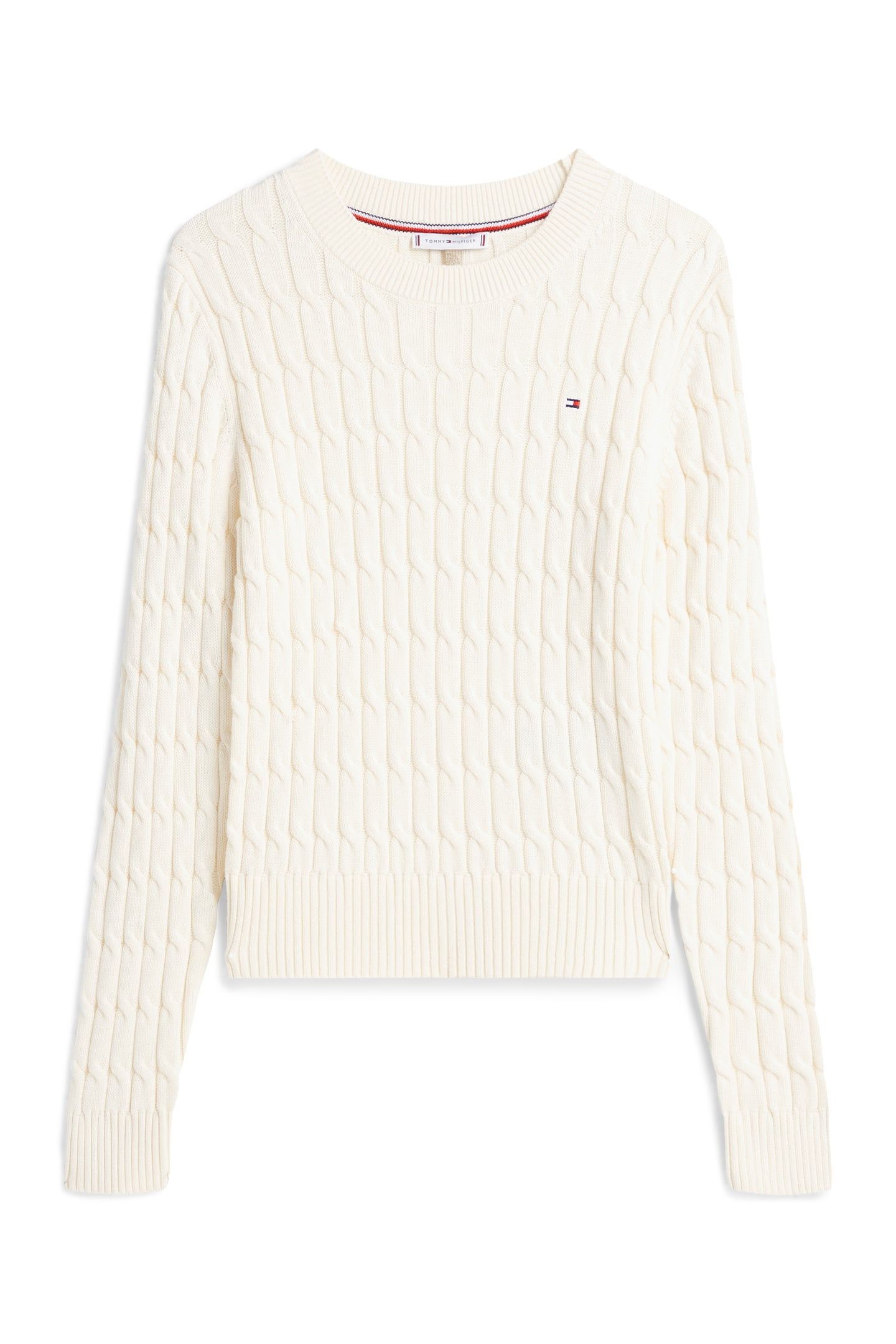 CABLE KNIT CREW NECK JUMPER CALICO 3
