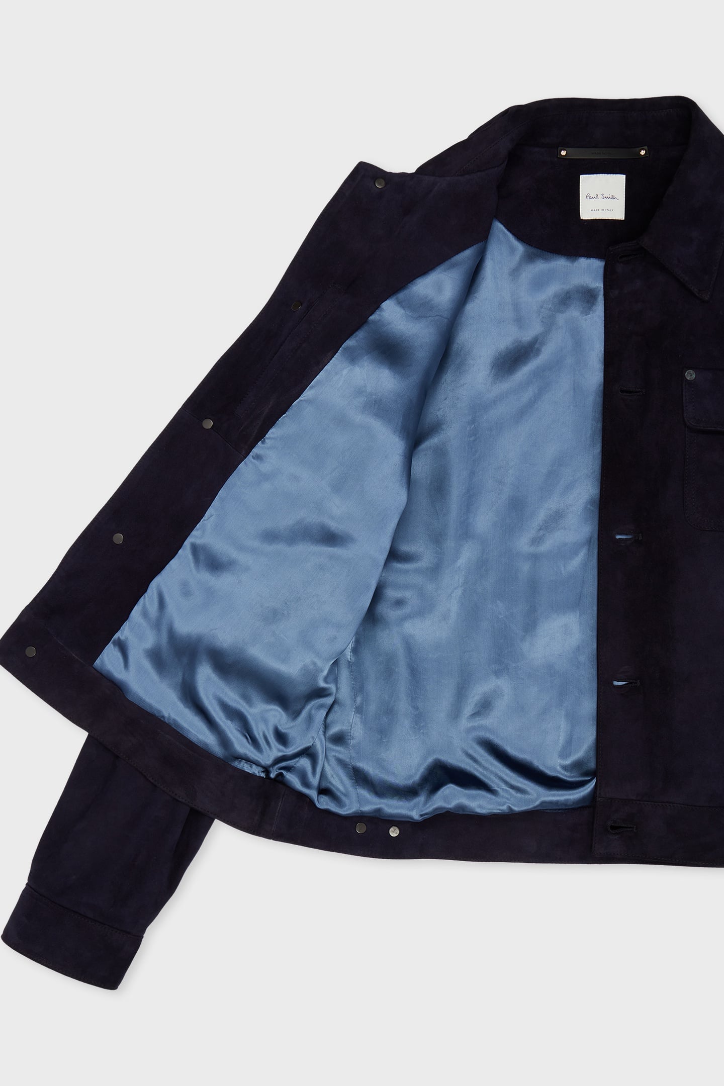 SLIM FIT SUEDE DENIM STYLE JACKET VERY DARK NAVY 8