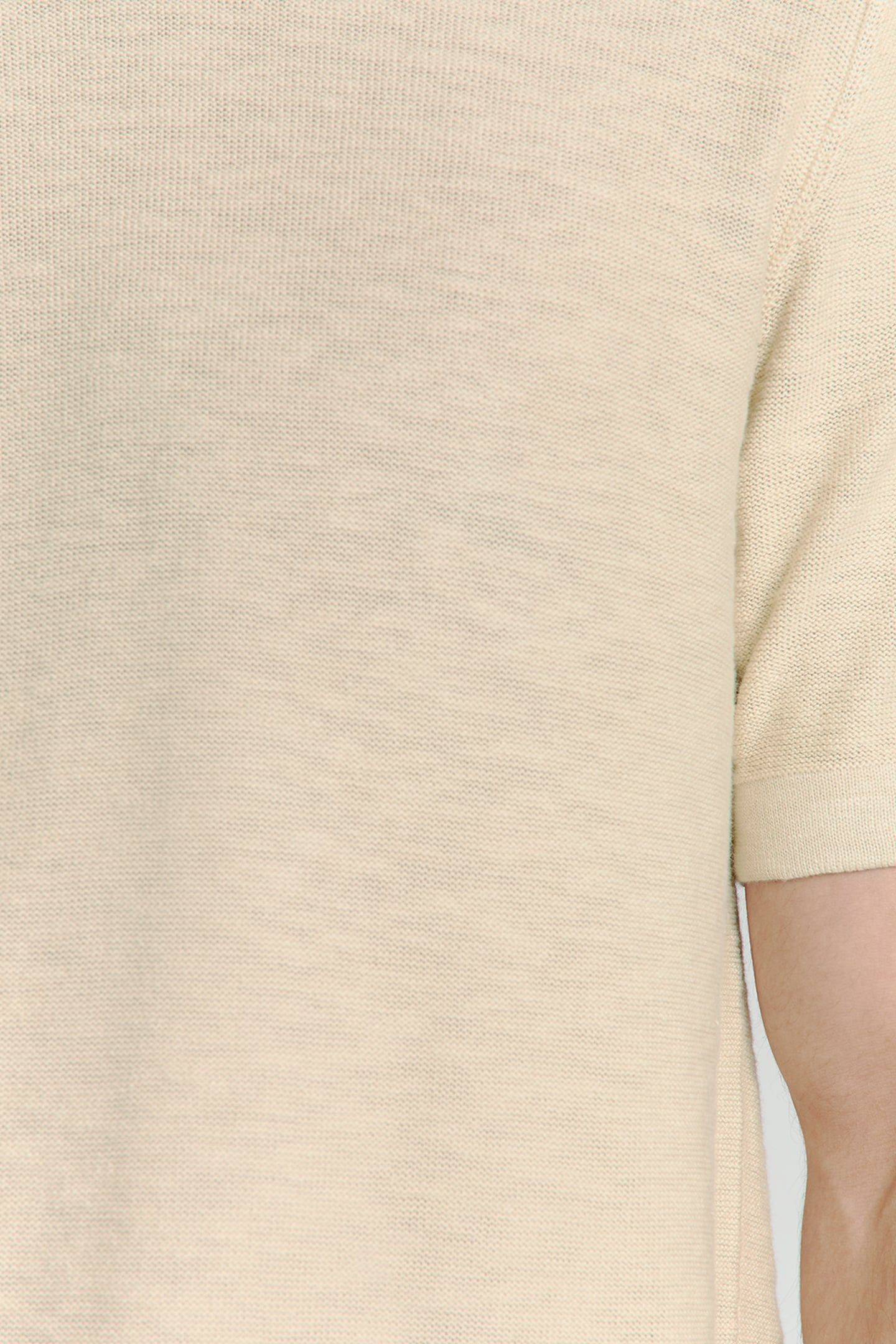 PULLOVER SHORT SLEEVE CREWNECK SOLID SLUB KNIT CEMENT 6