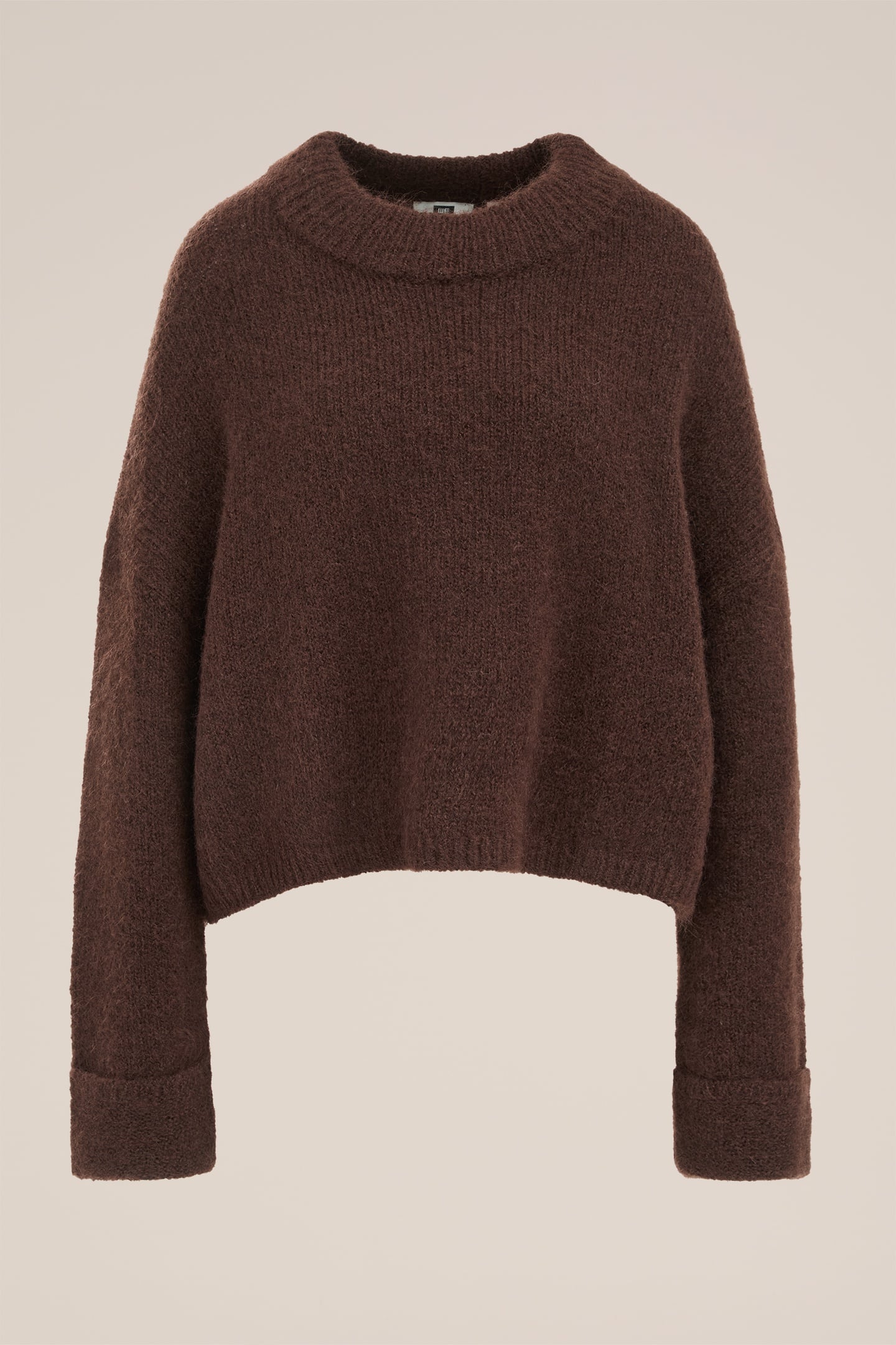 KNITTED PULLOVER DARK BROWN 4