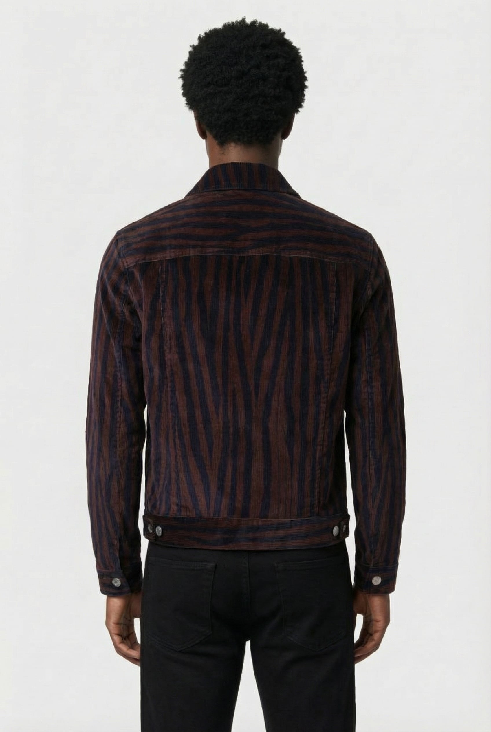 SLIM FIT DENIM STYLE JACKET BROWN 2