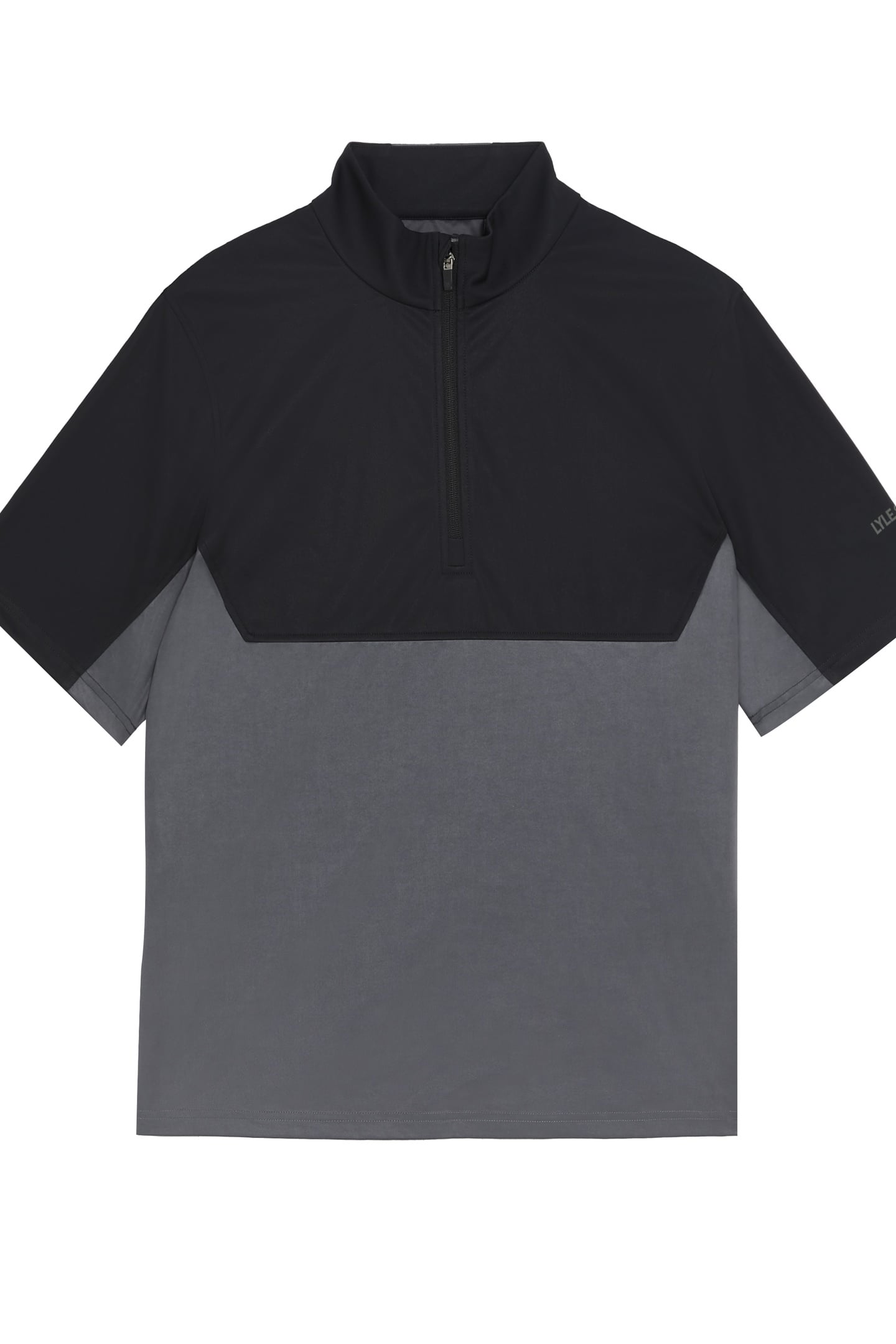 GOLF WINDJAMMER SHIRT JET BLACK/GRANITE 3
