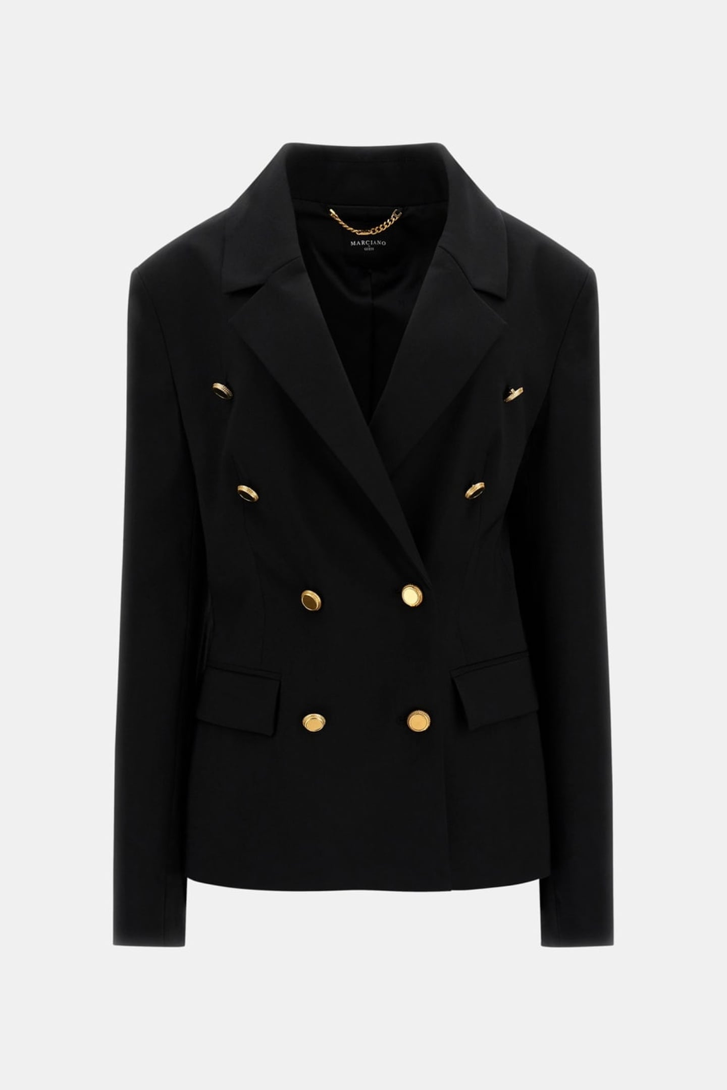MARCIANO BY GUESS IRINA DOUBLE BREAST BLAZER JET BLACK 5
