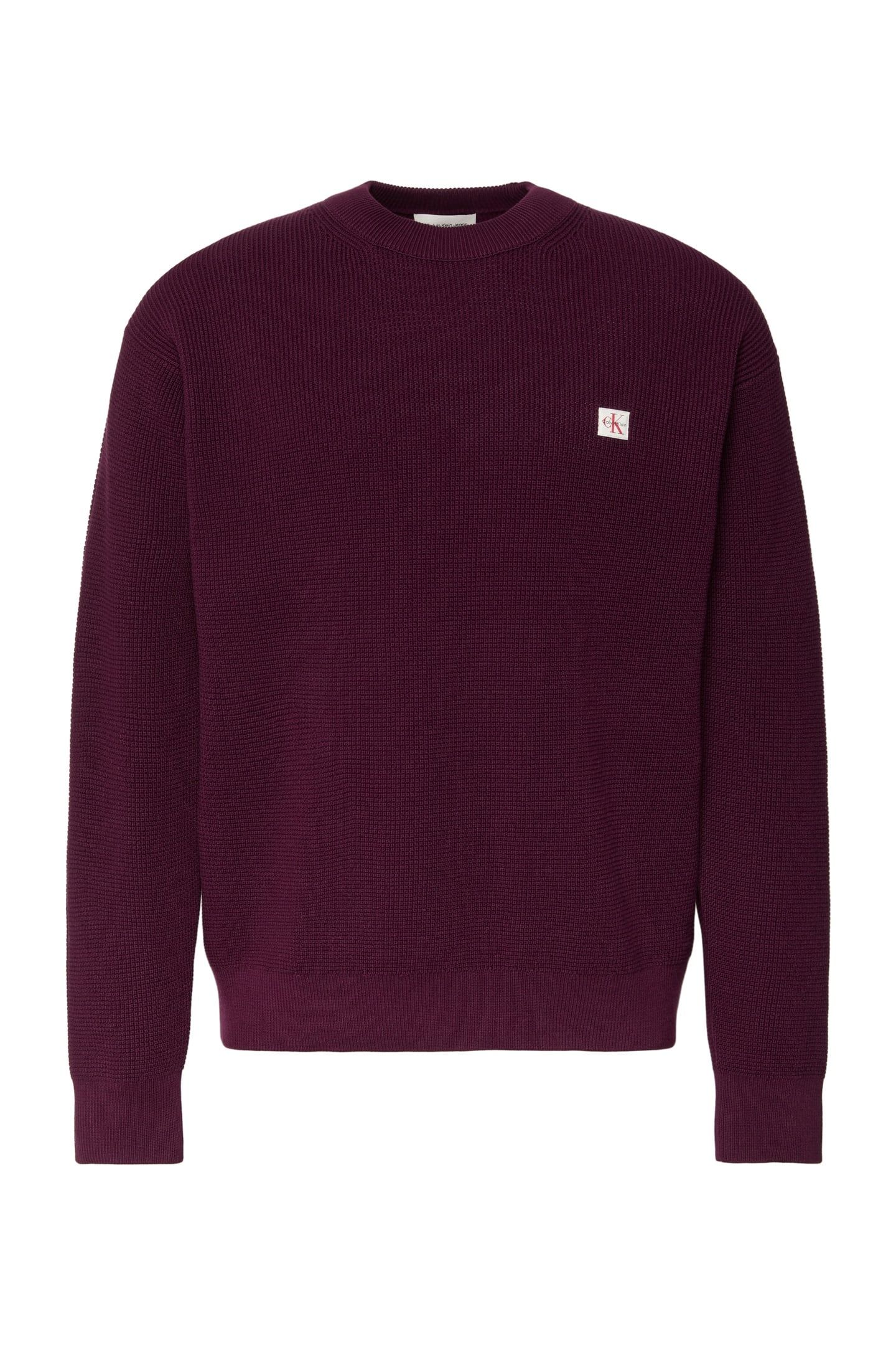 LS EZ COTTON WAFFLE SWEATER PASSION PLUM 5