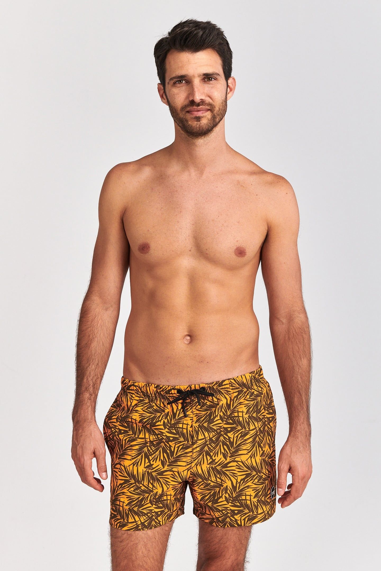 SWIM SHORT BAMBOO 4-WAY STRETCH TILE BLUE 1