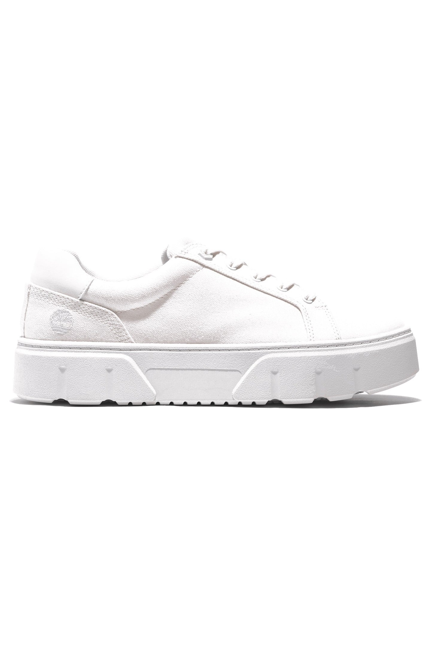 LAUREL COURT LOW LACE UP SNEAKER WHITE CANVAS 1