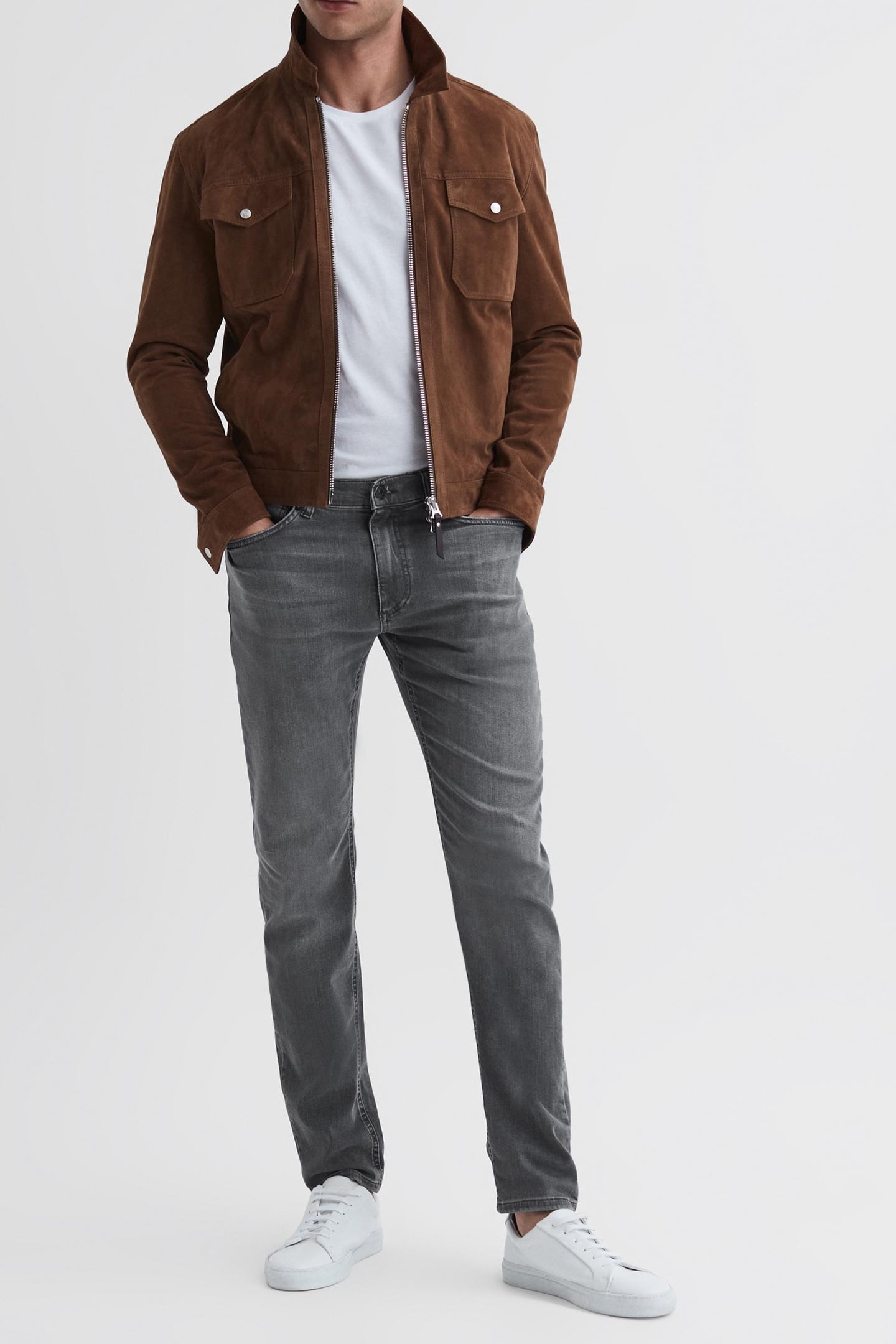 HARRY-JERSEY SLIM WASHED GREY 1
