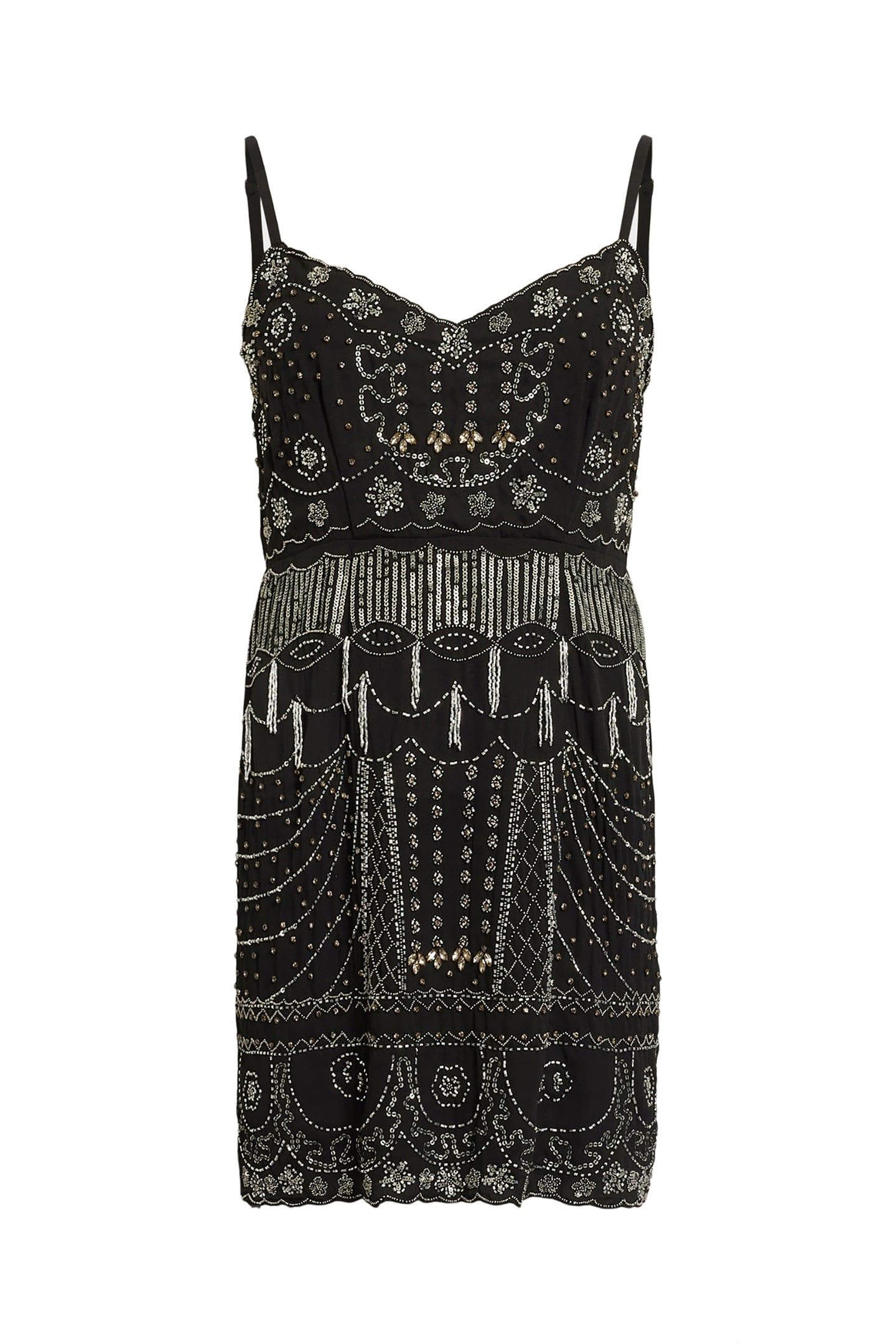 KHLOE EMB DRESS BLACK 4