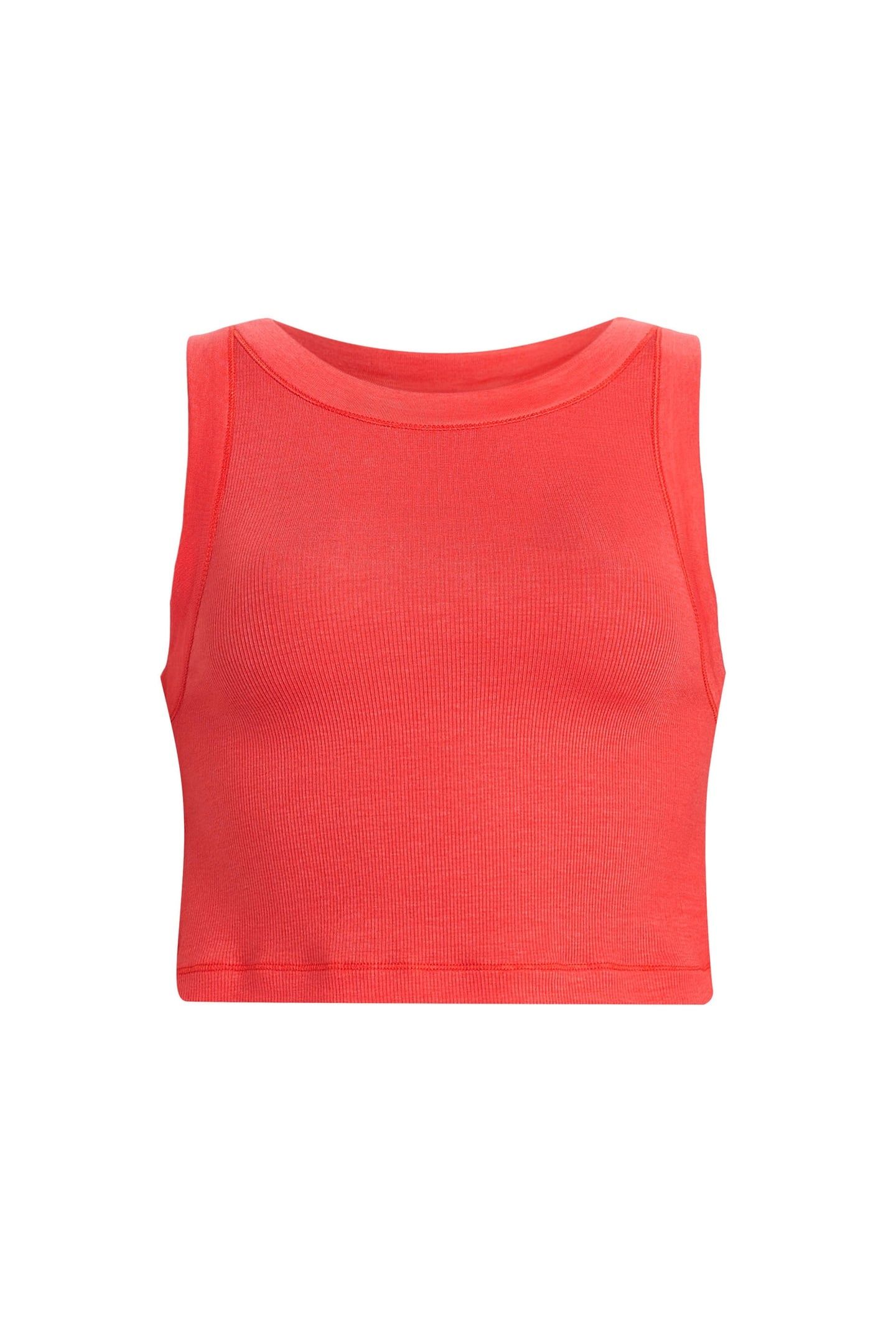 RINA CROPPED TANK POPPY PINK 4
