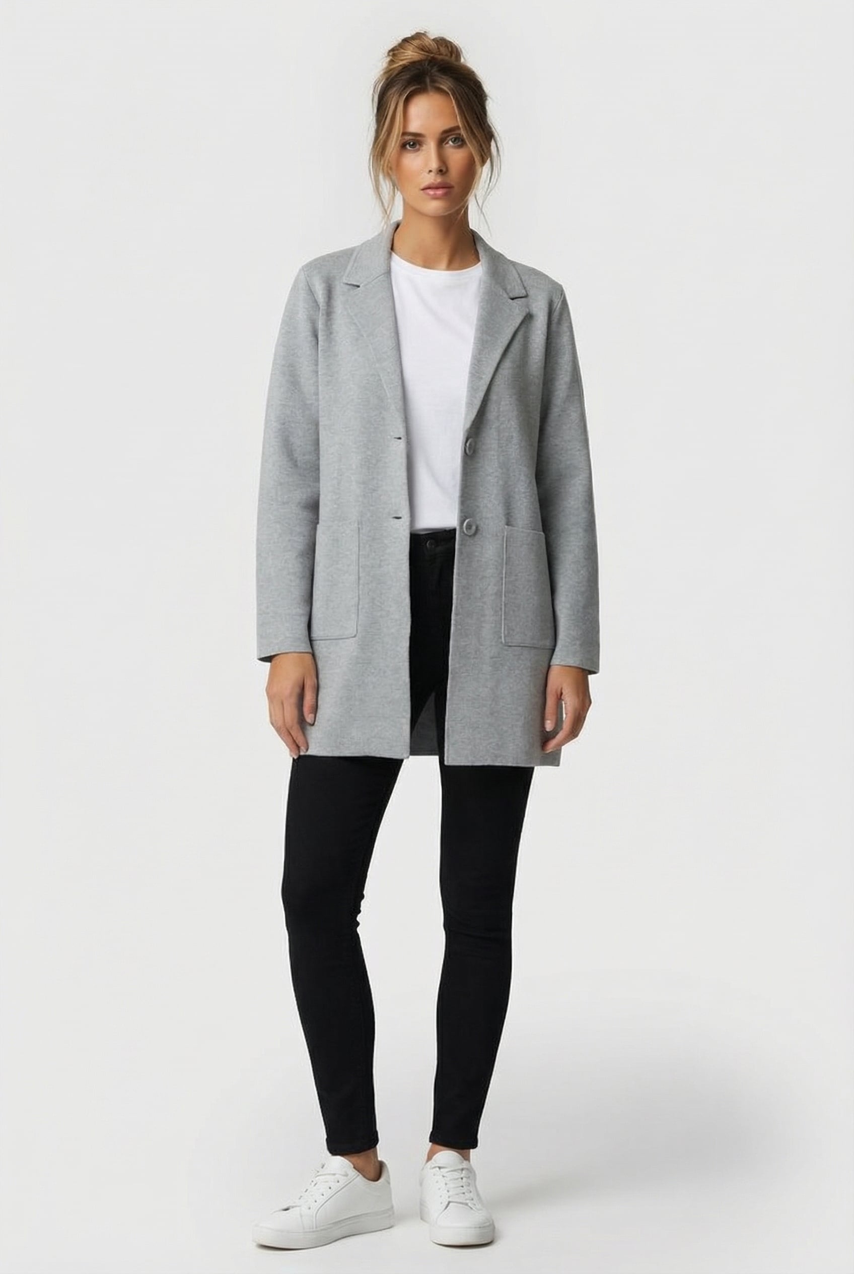SAMMIE CARDIGAN LIGHT GREY 1