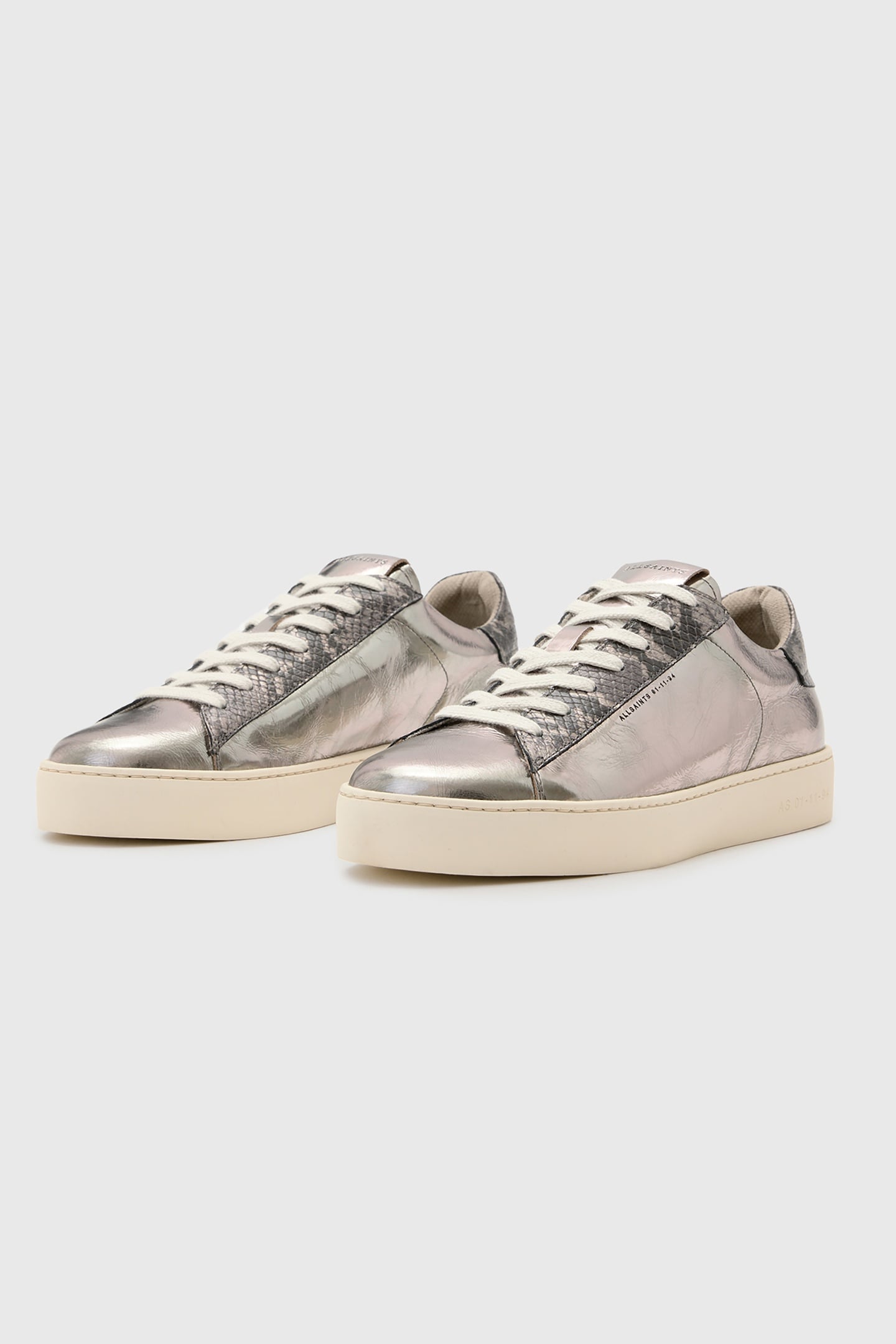 SHANA MET SNEAKER SILVER/GUNMETAL 2