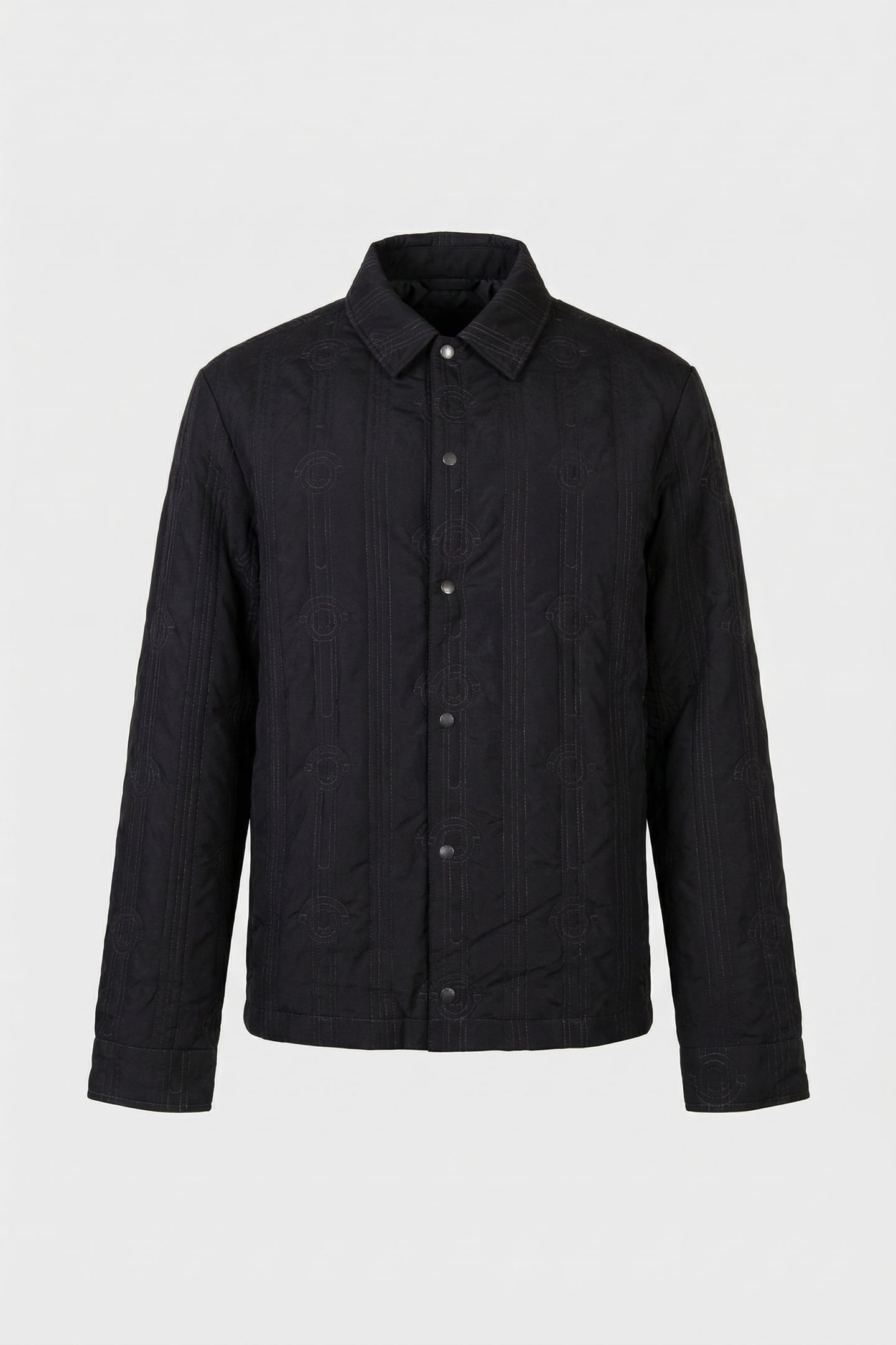 LIGHTWEIGHT QUILTED OVERSHIRT BLACK ICE 4