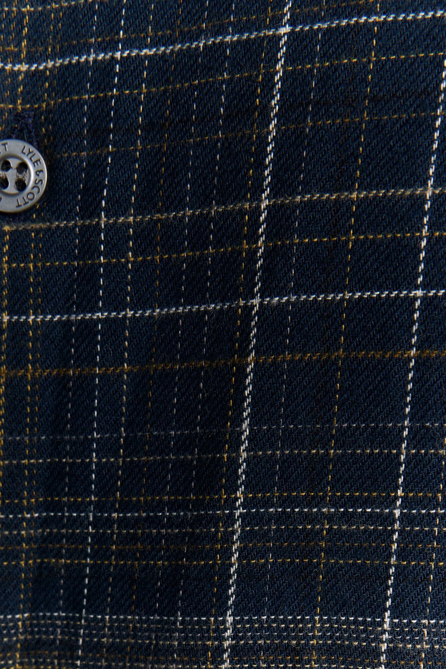 CHECKED FLANNEL SHIRT DARK NAVY/TREE GREEN 6