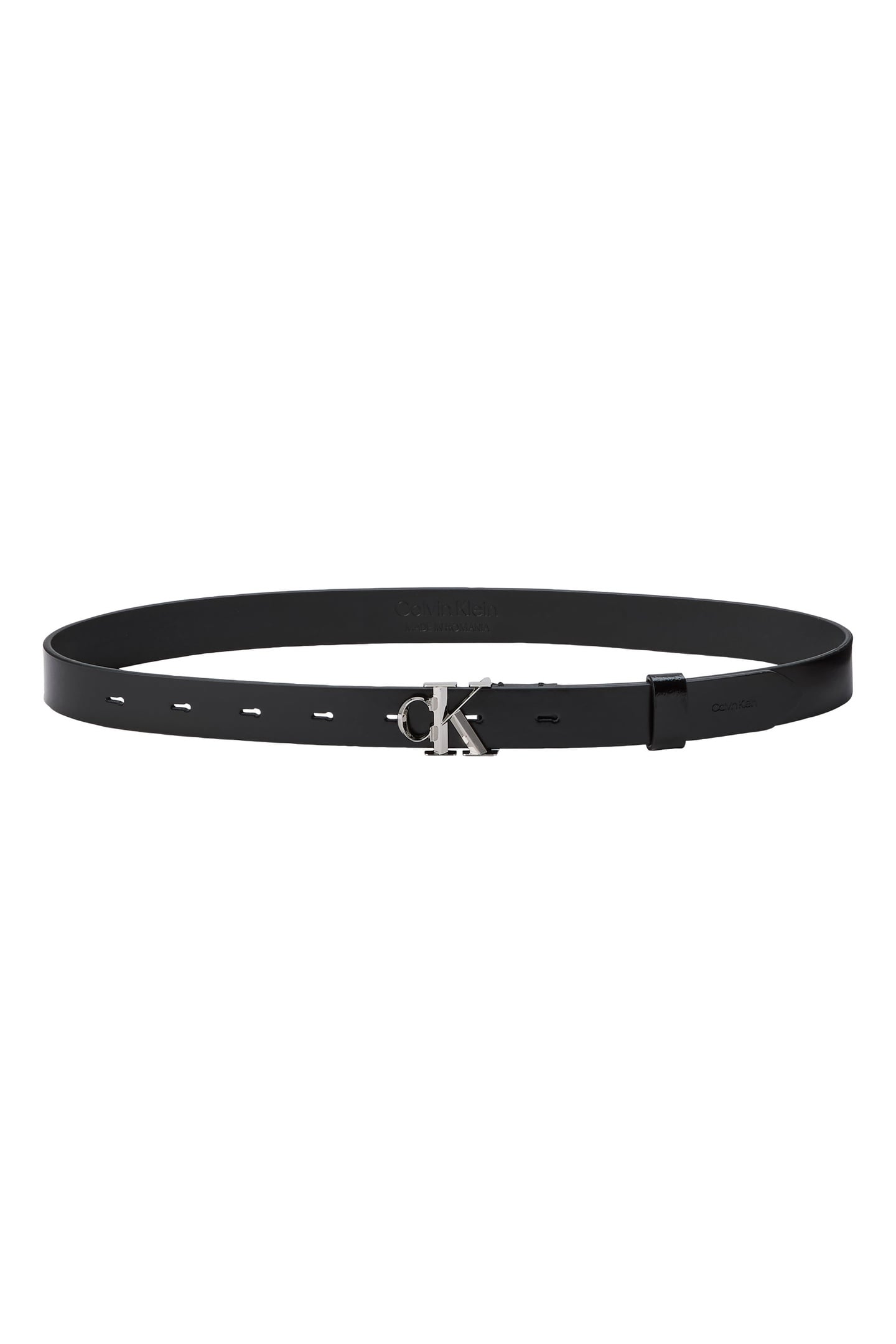 FACET BUCKLE SHINY STRAP BLACK/SHINY NICKEL 2