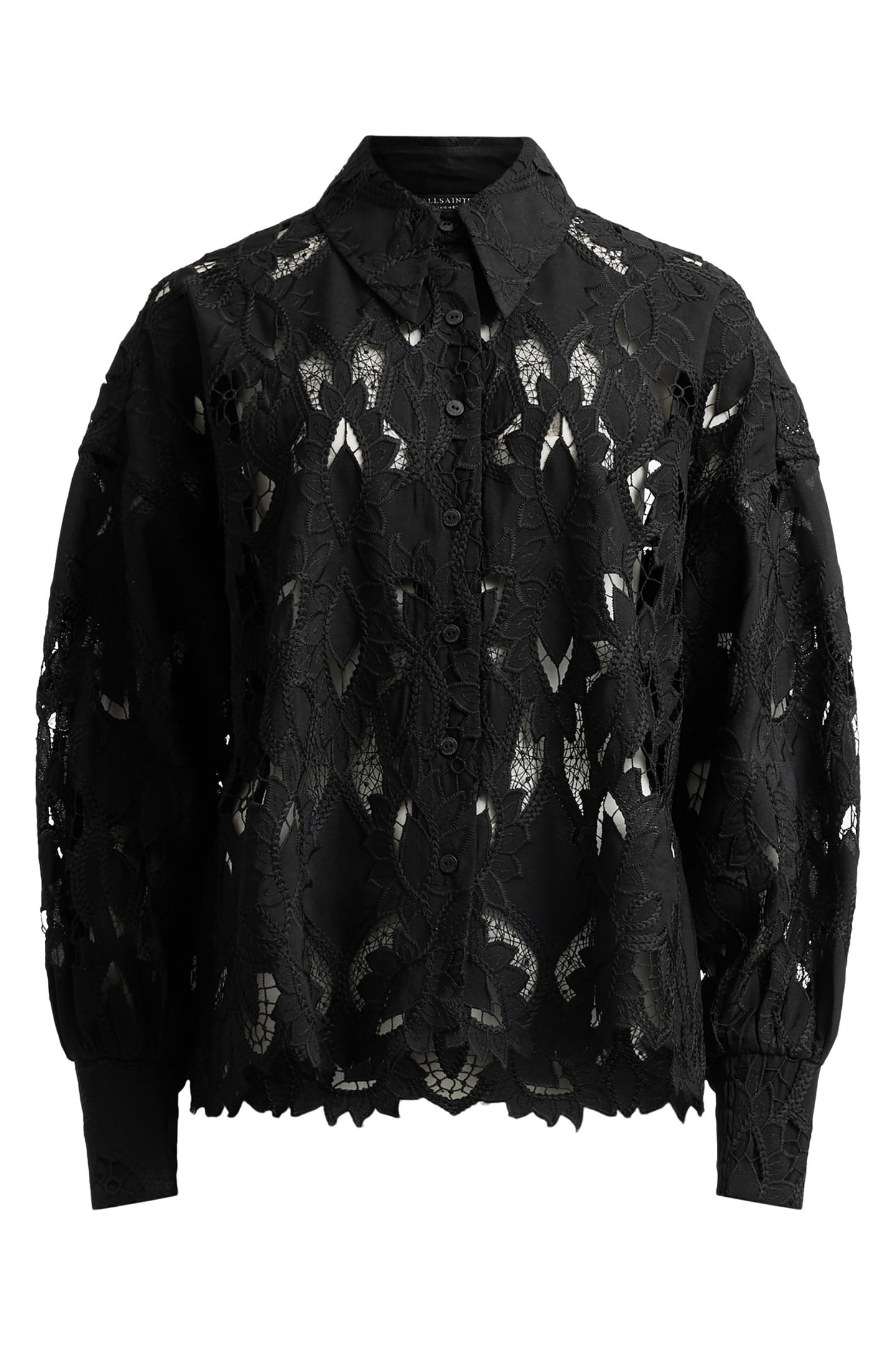 CHARLI EMB LS SHIRT BLACK 4