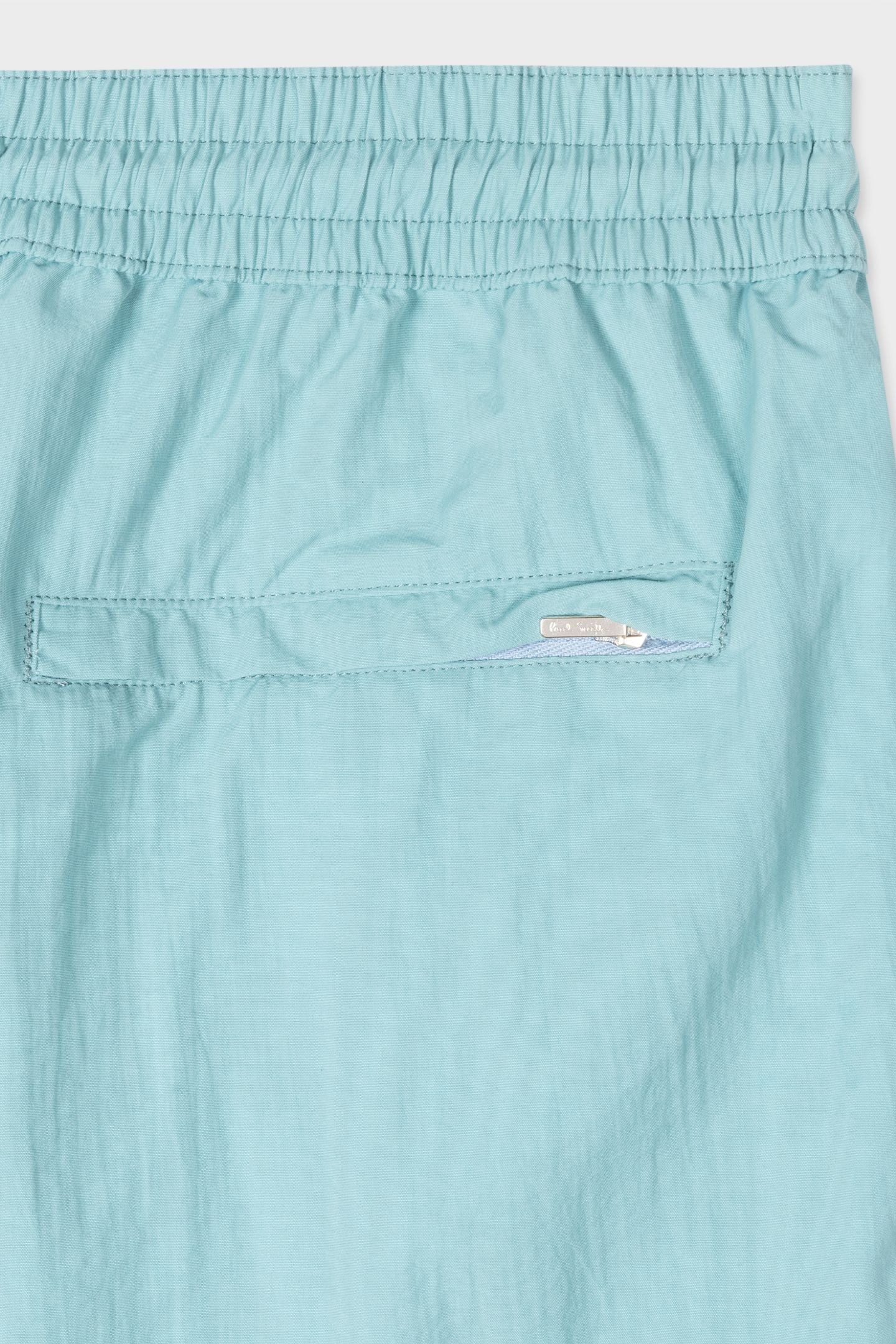 SWIMSHORT PLN+STRP PETROL BLUE 2