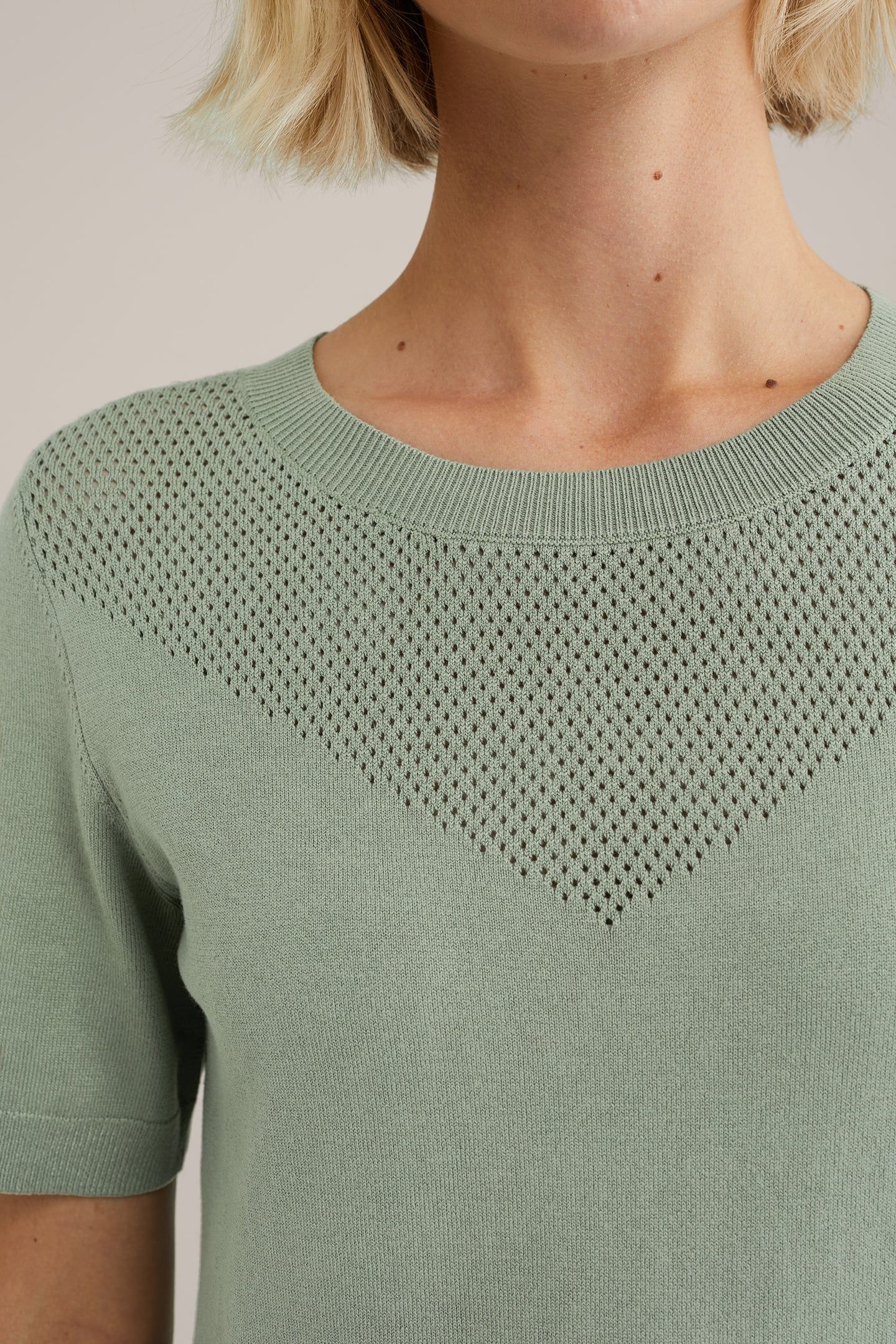 KNITTED PULLOVER LIGHT GREEN 5