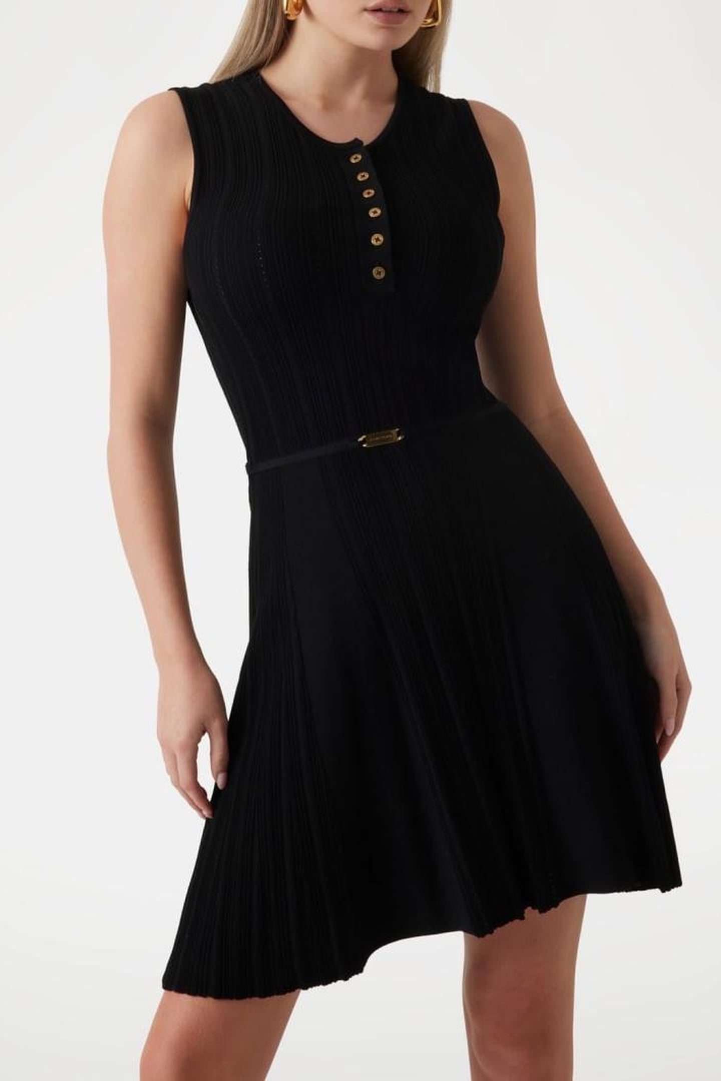 MARCIANO BY GUESS GIADA SL SWEATER DRESS JET BLACK 2