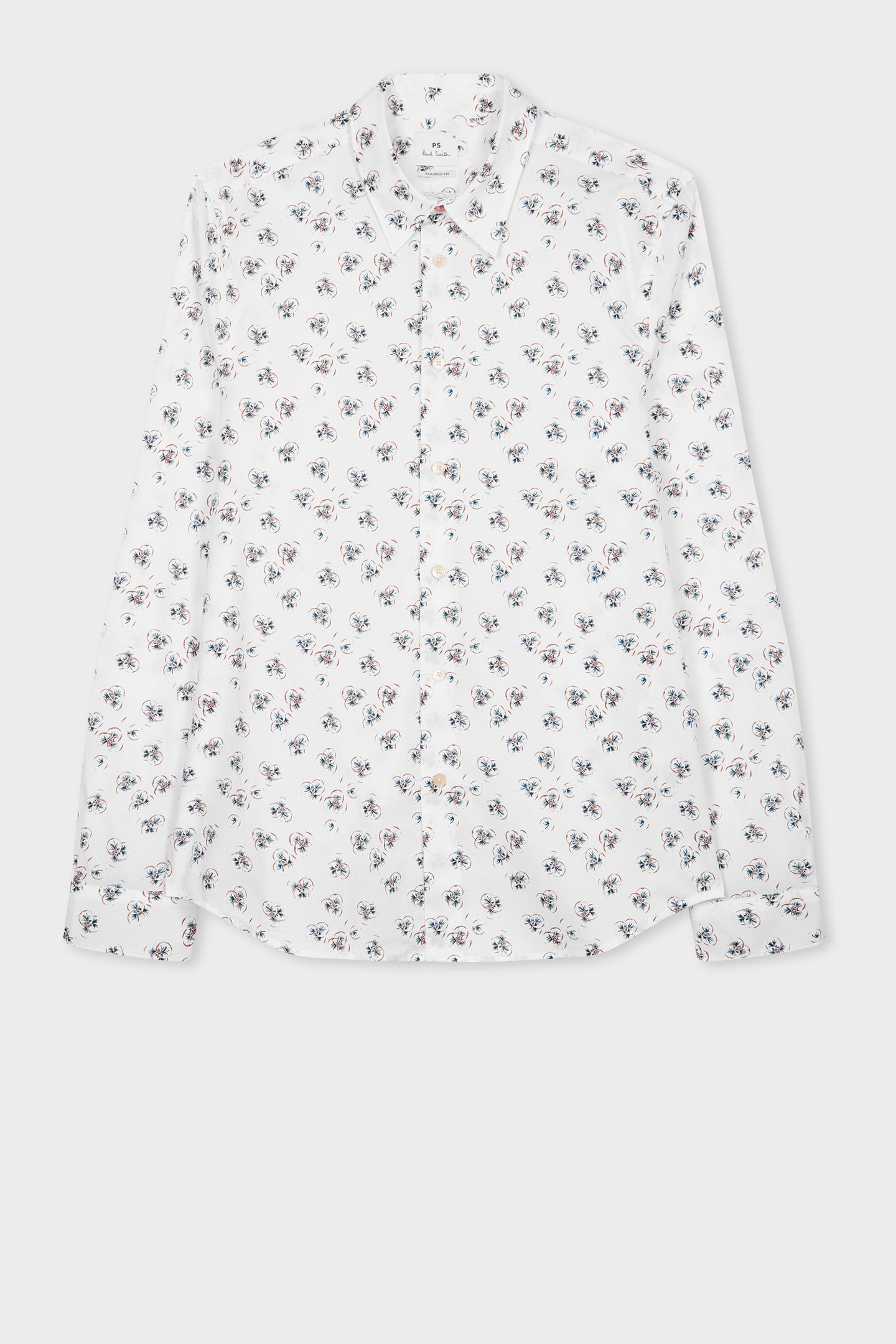 LS TAILORED FIT SHIRT WHITE 1