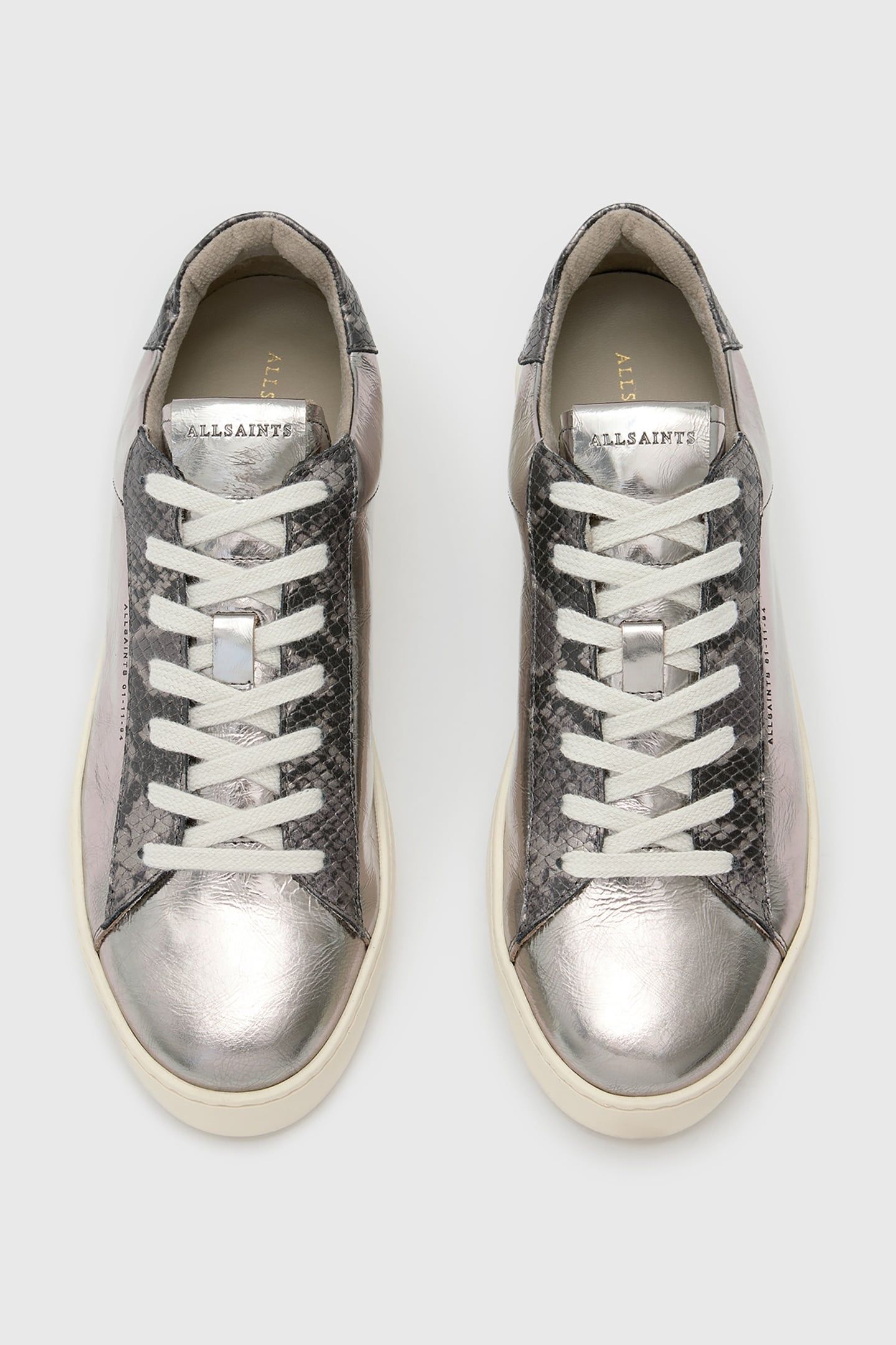 SHANA MET SNEAKER SILVER/GUNMETAL 3