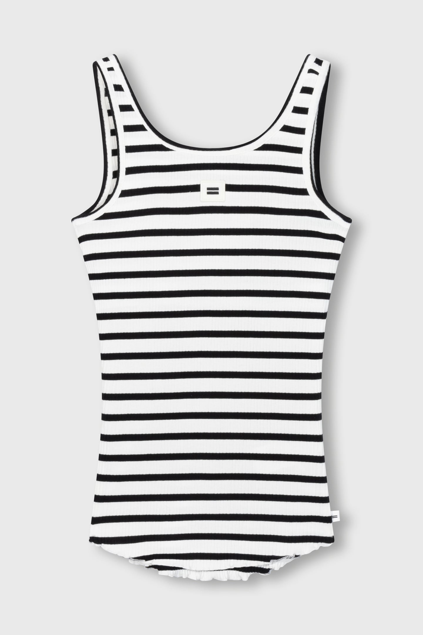 BALLET TOP BACK SCOOP STRIPES ECRU/BLACK 2
