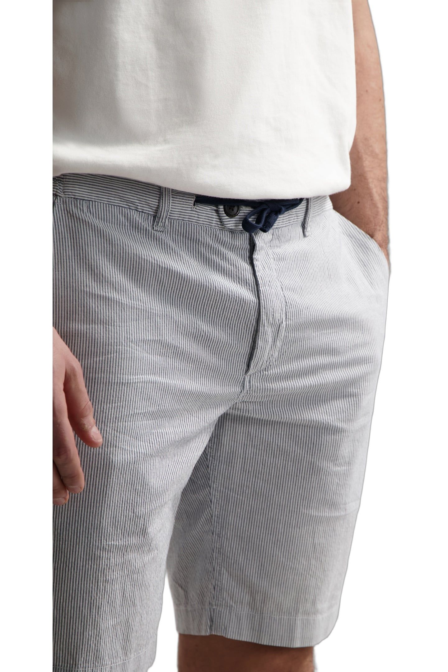 DS-LANCASTER STRIPE SHORTS DK. NAVY 6