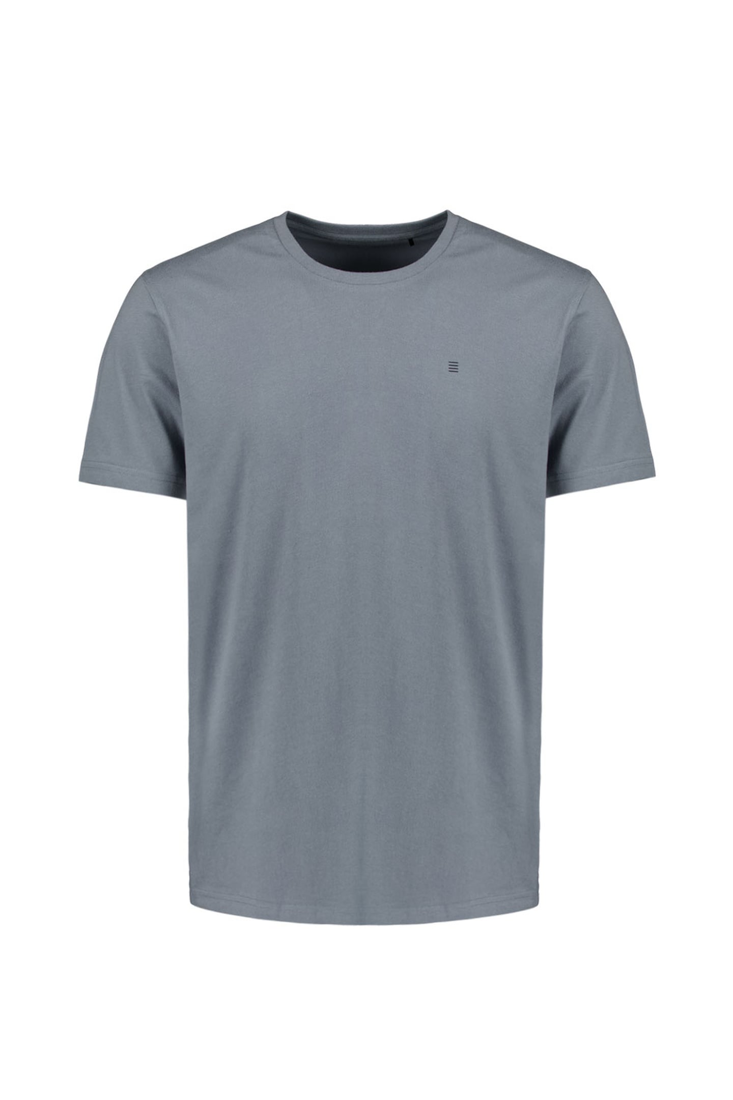 T-SHIRT CREWNECK SOLID BASIC WASHED BLUE 5
