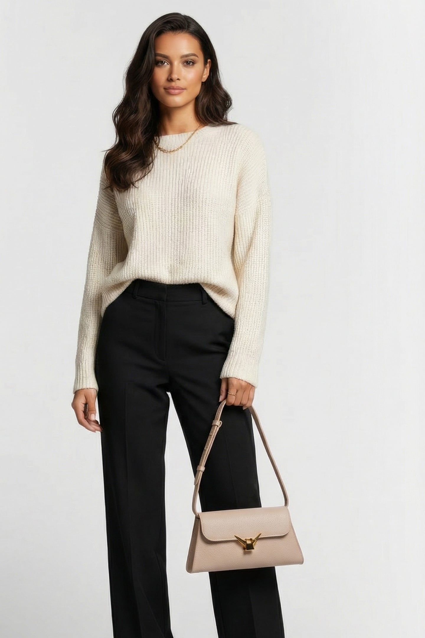 RECTANGLE SHOULDER BAG IN PINK 1